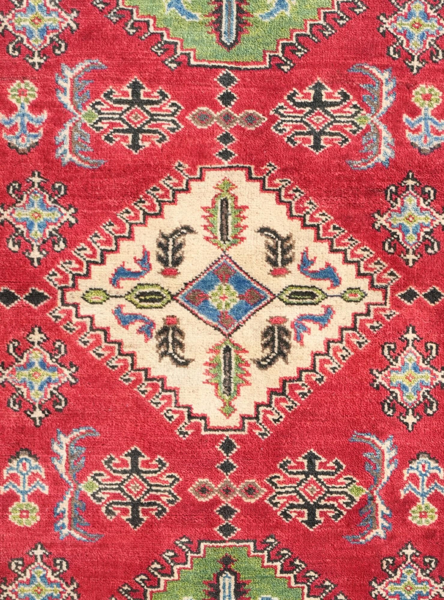 3' 3 x 4' 2 Hand Knotted Kazak Rug