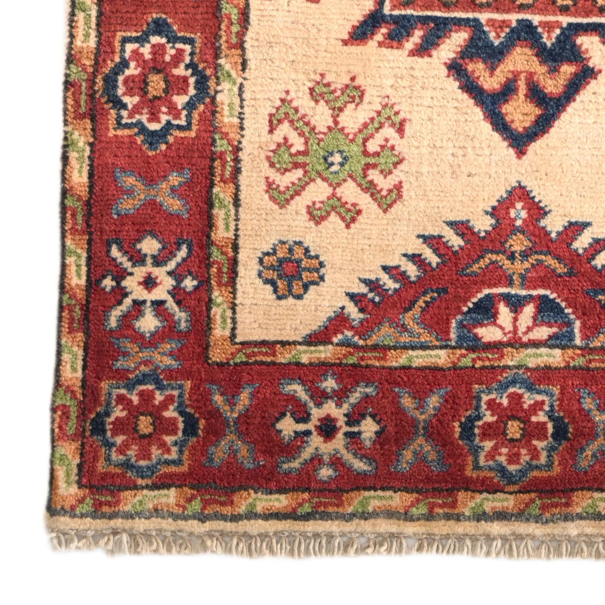 2' x 2' 11 Hand Knotted Kazak Rug
