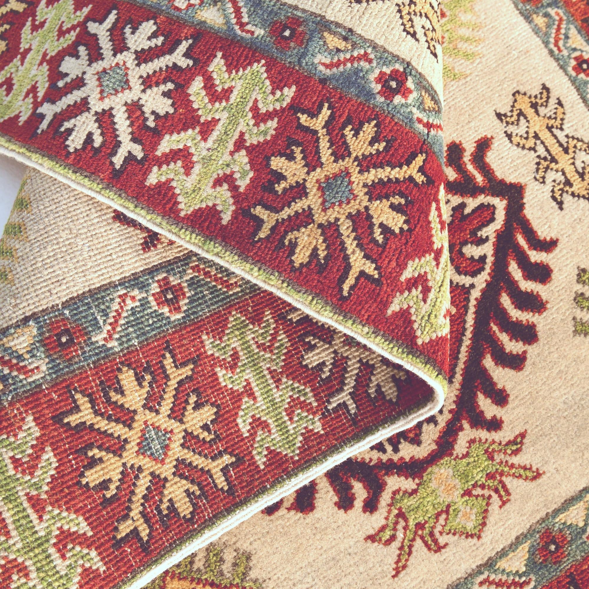 3' x 4' 11 Hand Knotted Kazak Rug