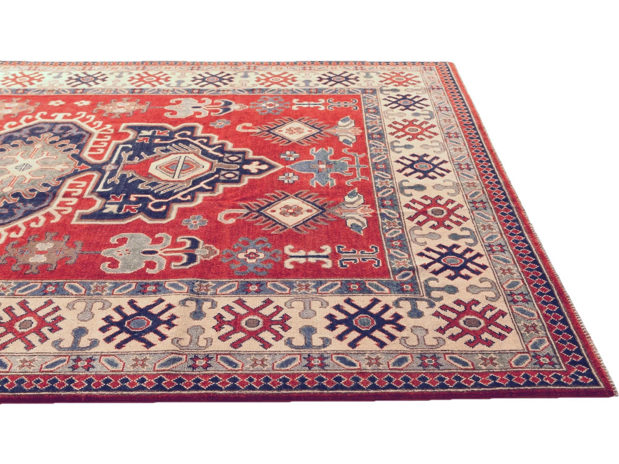6' 10 x 9' 7 Hand Knotted Kazak Rug