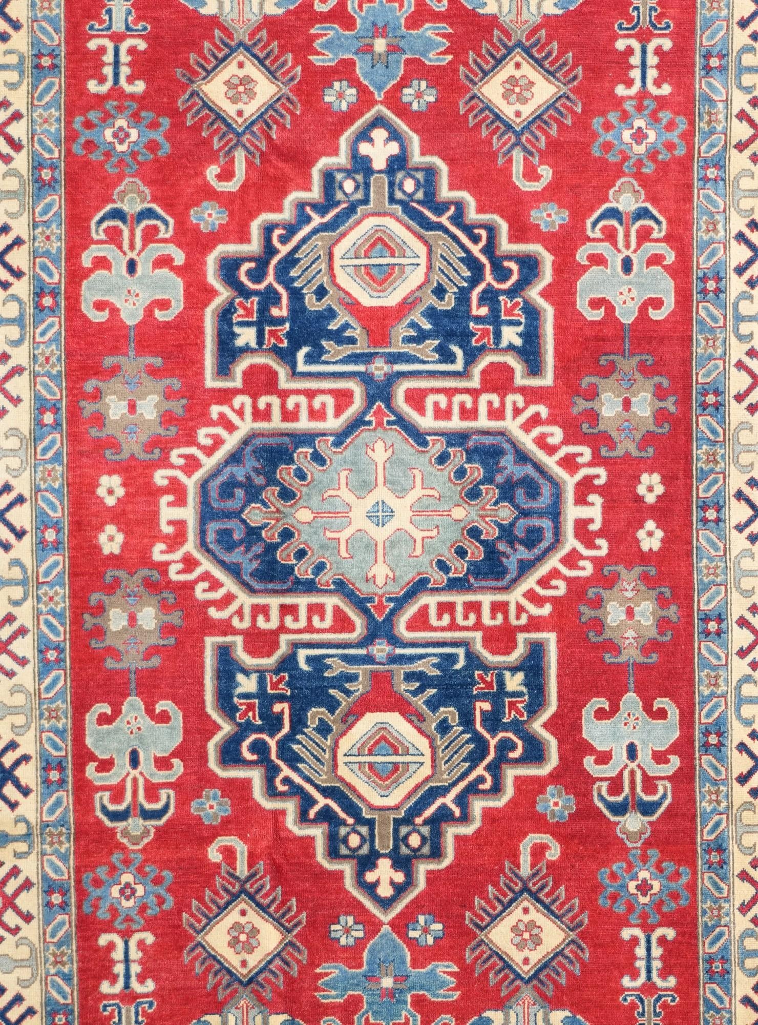 6' 10 x 9' 7 Hand Knotted Kazak Rug