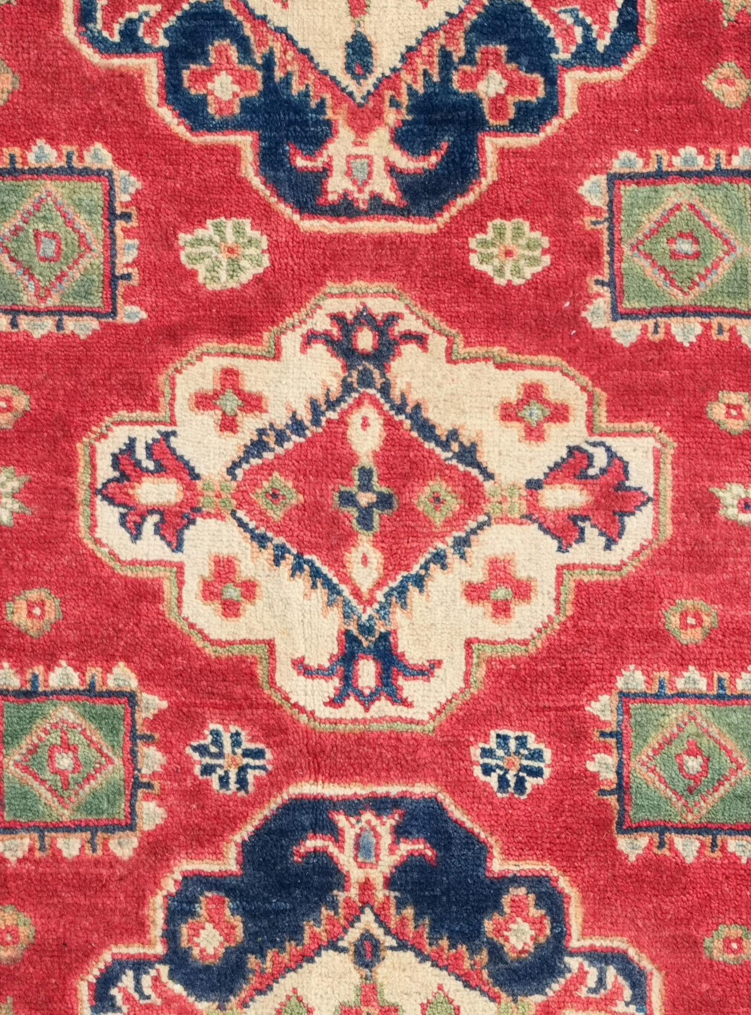 2' 8 x 4' Hand Knotted Kazak Rug