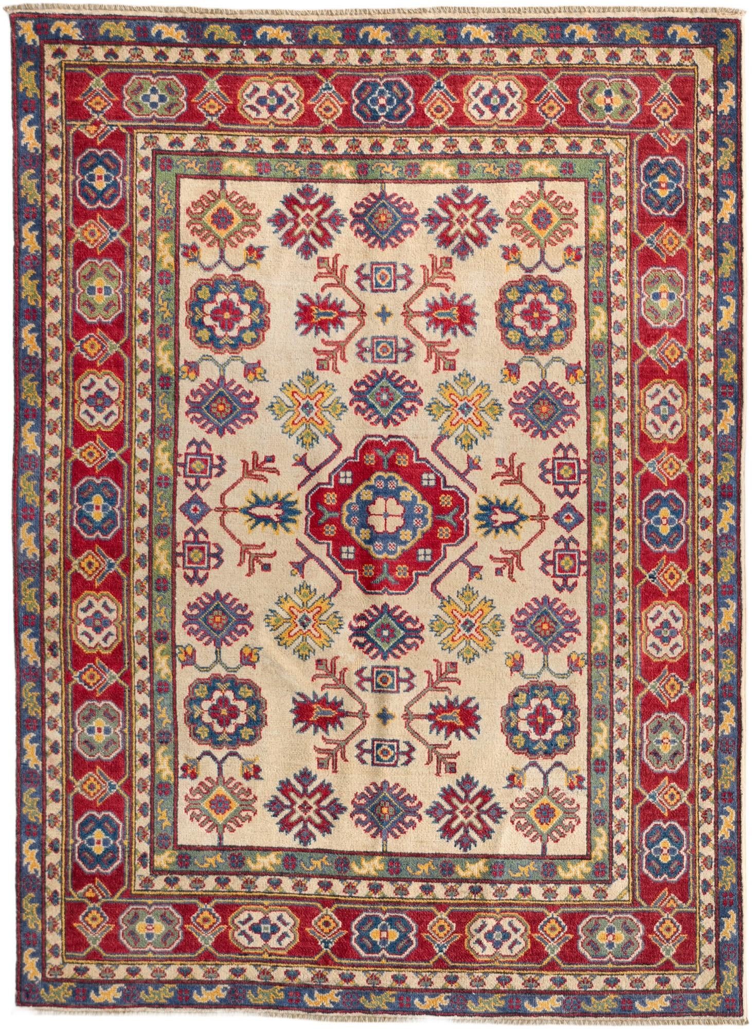 5' 2 x 7' 1 Hand Knotted Kazak Rug
