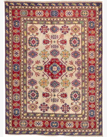 5' 2 x 7' 1 Hand Knotted Kazak Rug