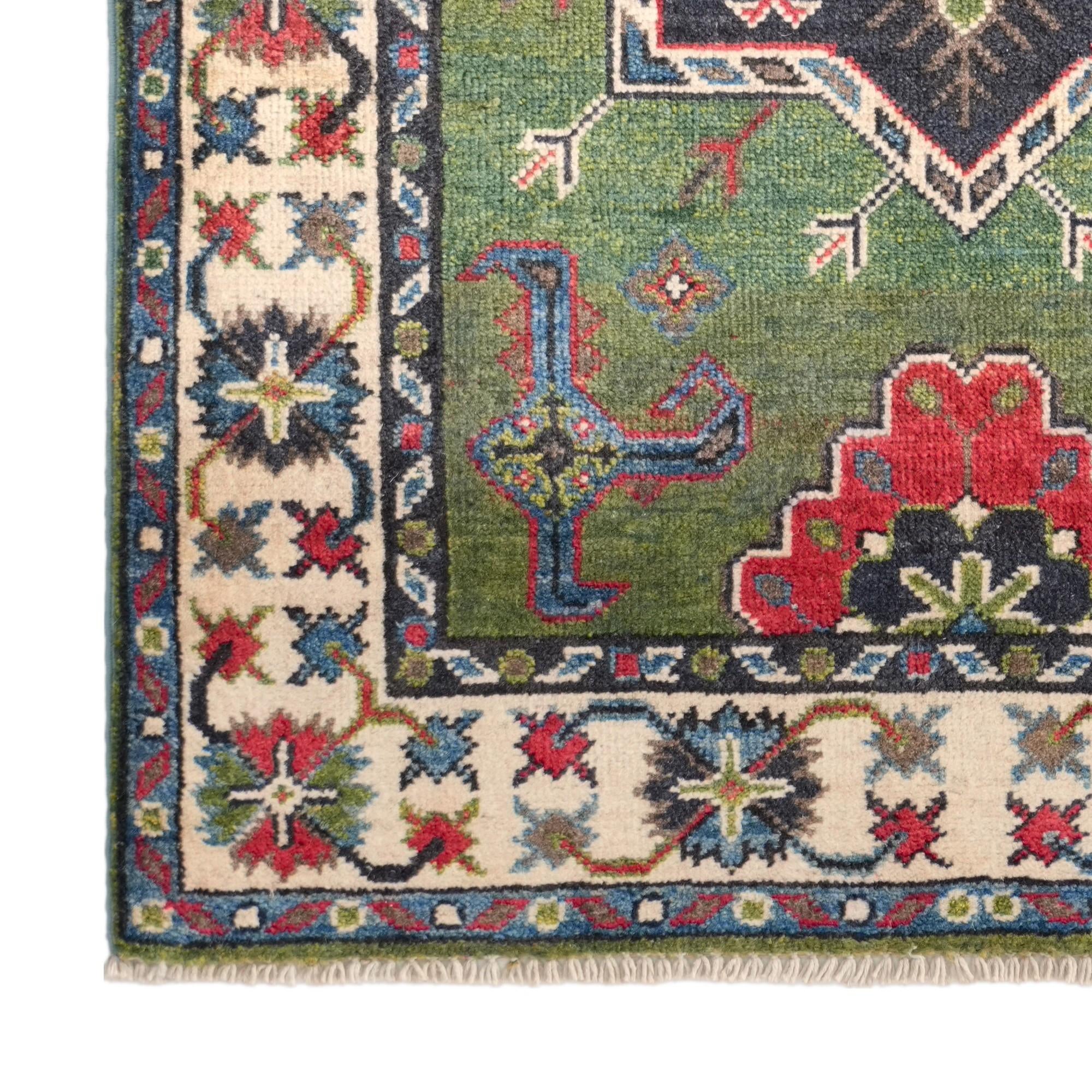 85cm x 115cm Handgeknüpft Kazak Teppich