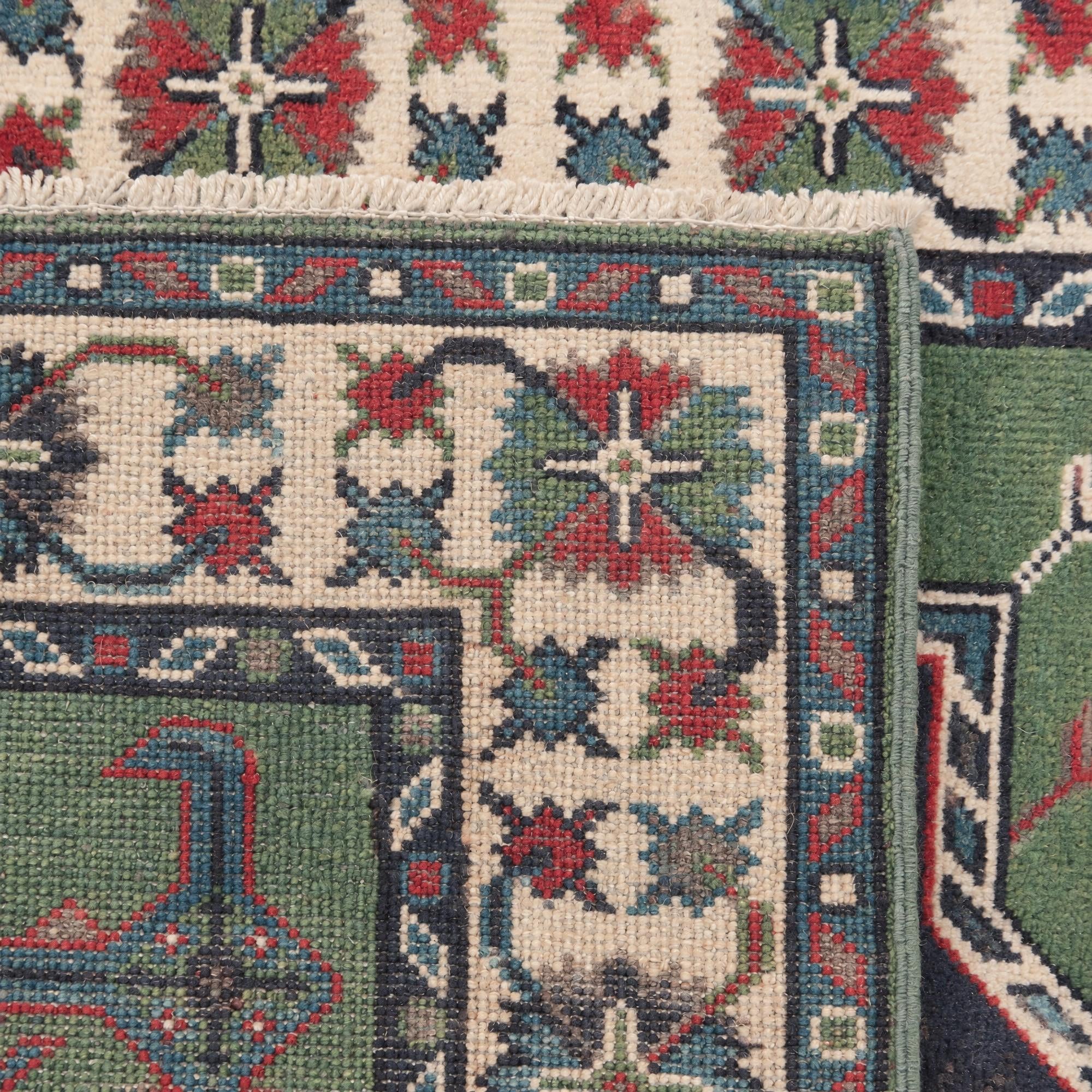 85cm x 115cm Handgeknüpft Kazak Teppich