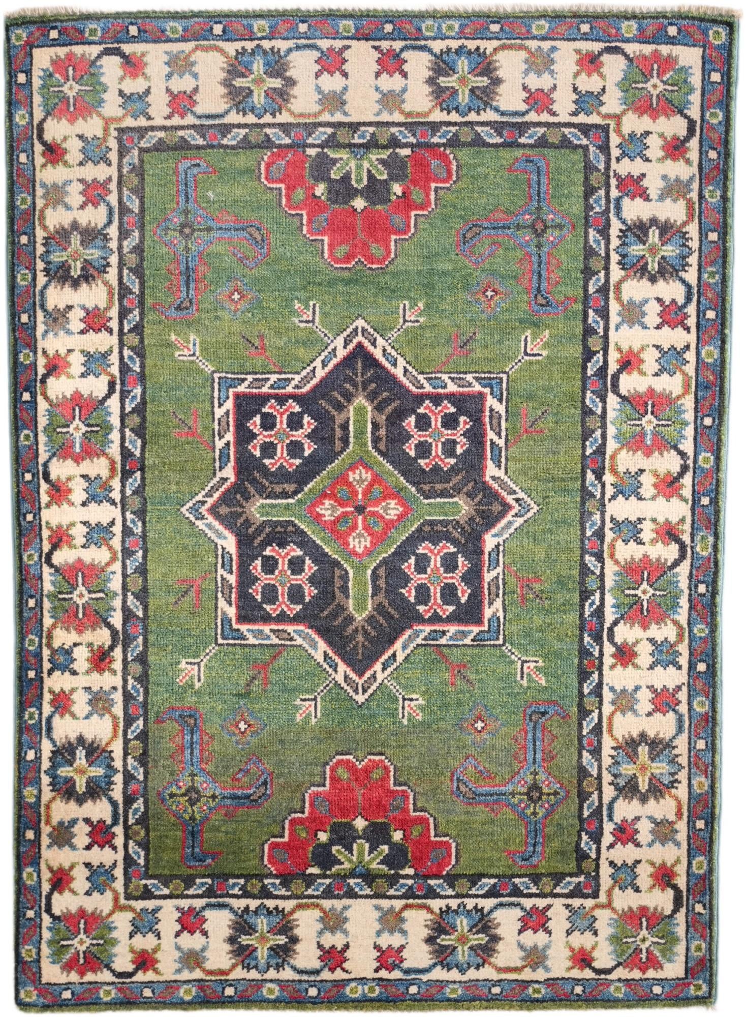 2' 9 x 3' 10 Hand Knotted Kazak Rug