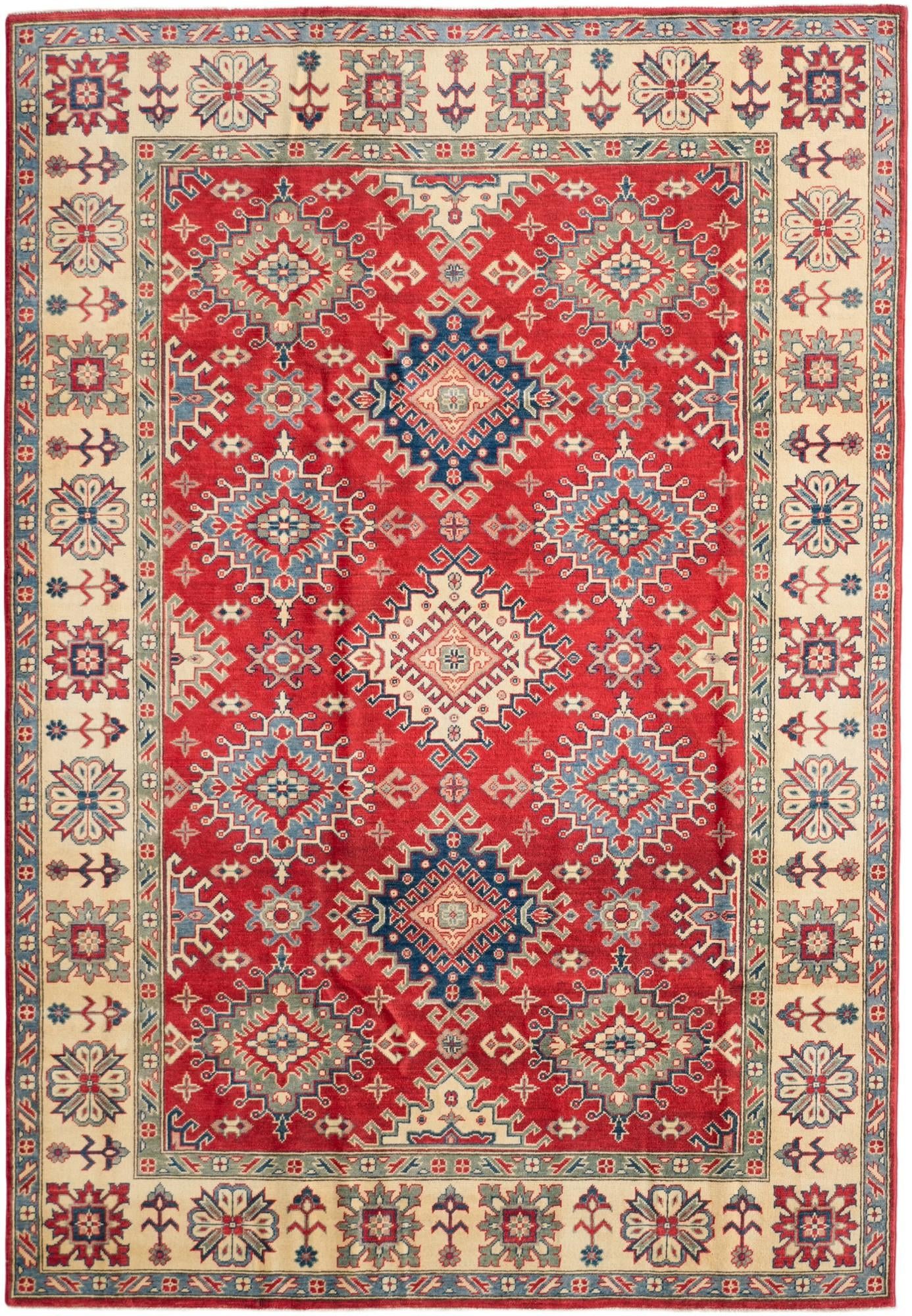 6' 9 x 9' 9 Hand Knotted Kazak Rug