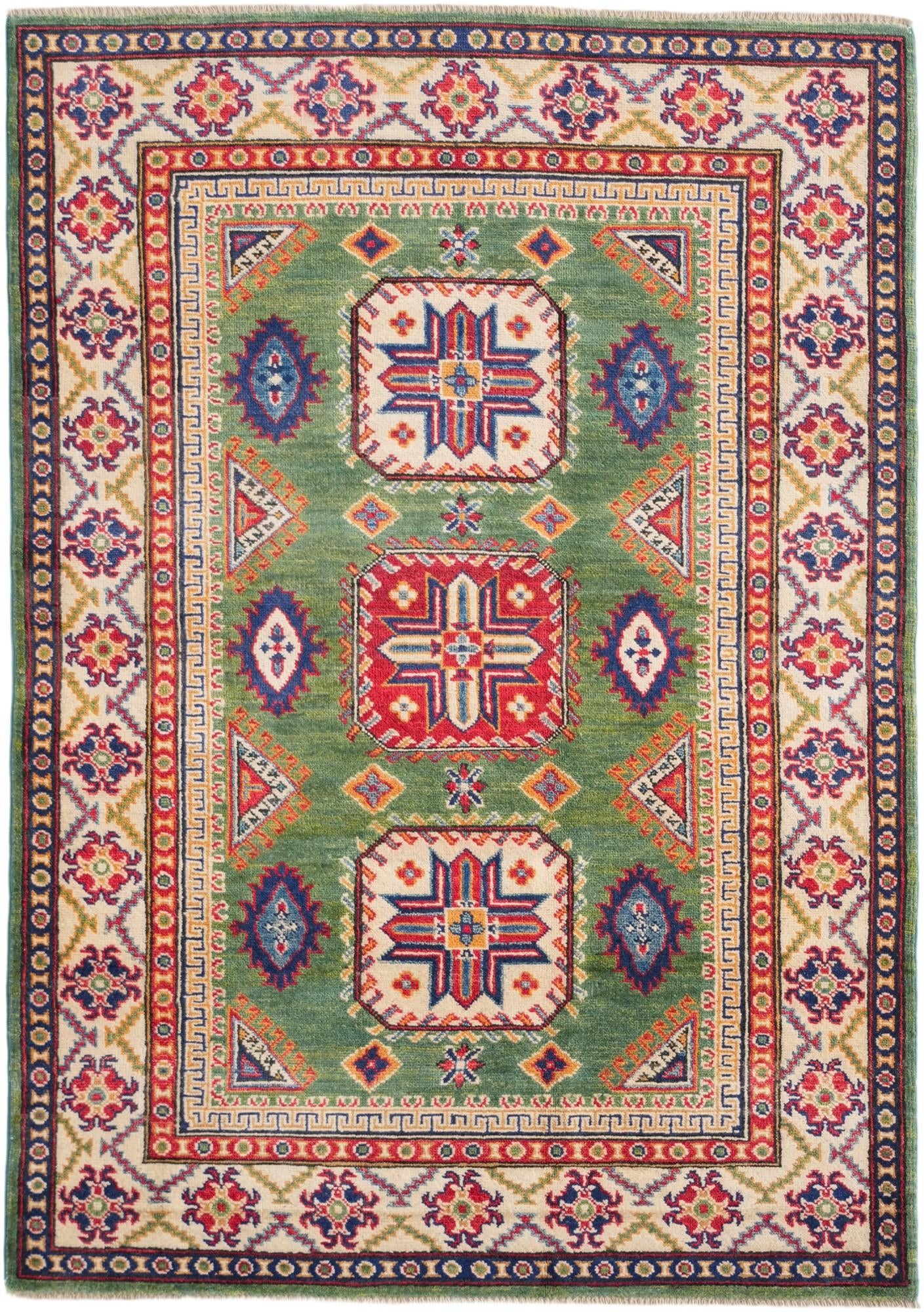4' 2 x 6' Hand Knotted Kazak Rug