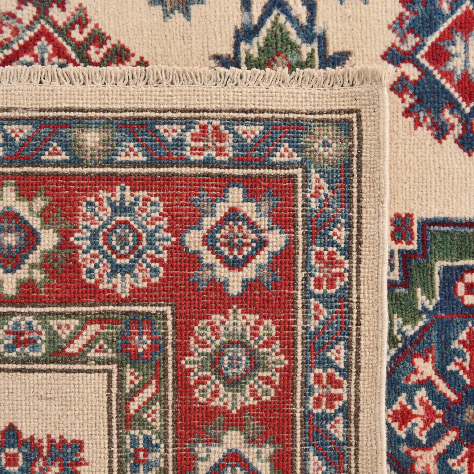 125cm x 185cm Hand Knotted Kazak Rug