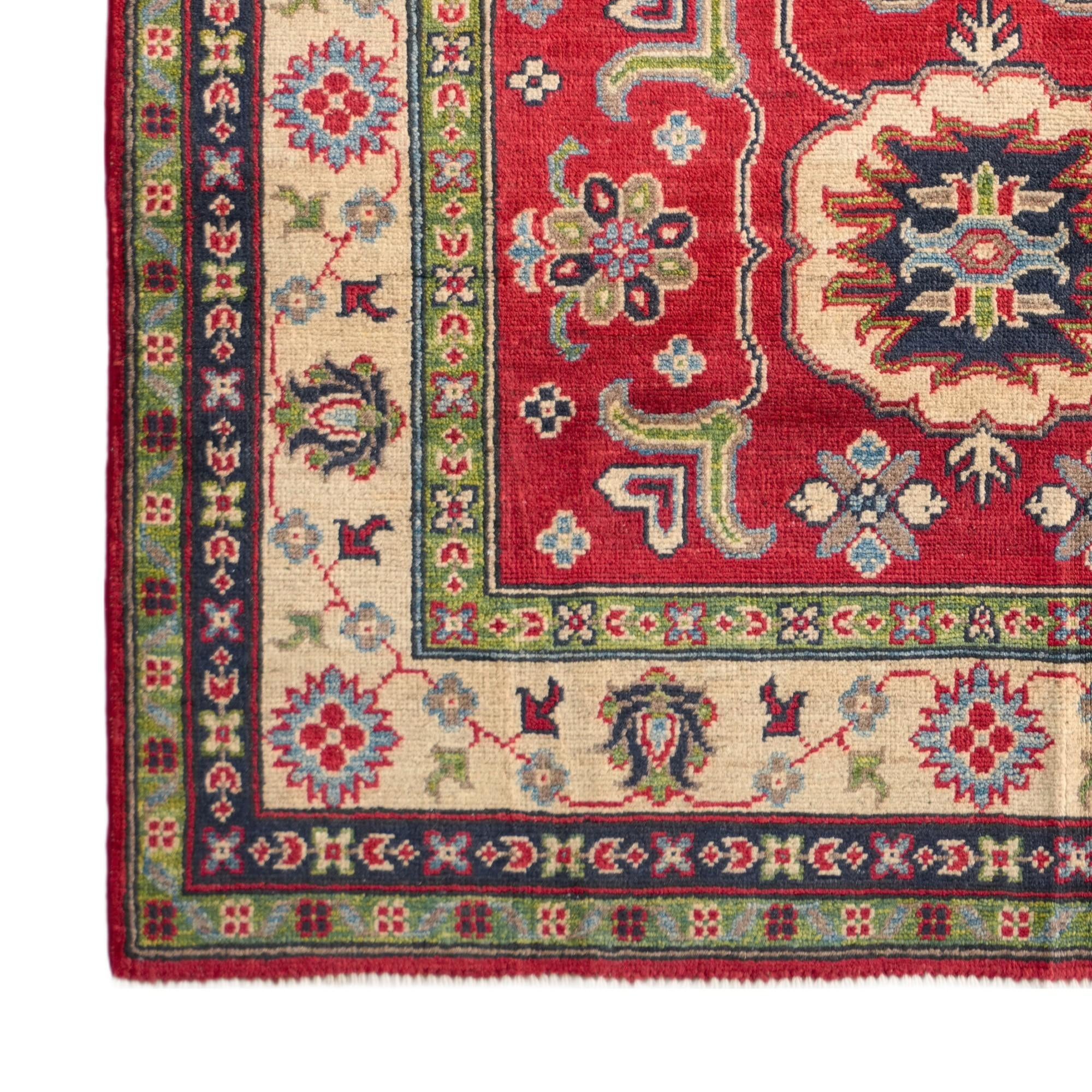 Detail image 7 of 12: 4' x 5' 10 Hand Knotted Kazak Rug