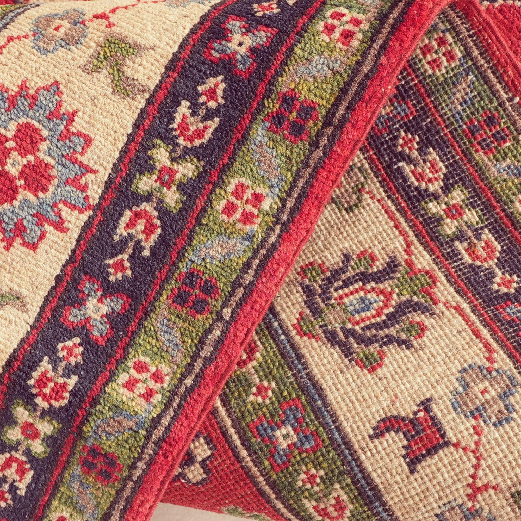 Detail image 9 of 12: 4' x 5' 10 Hand Knotted Kazak Rug
