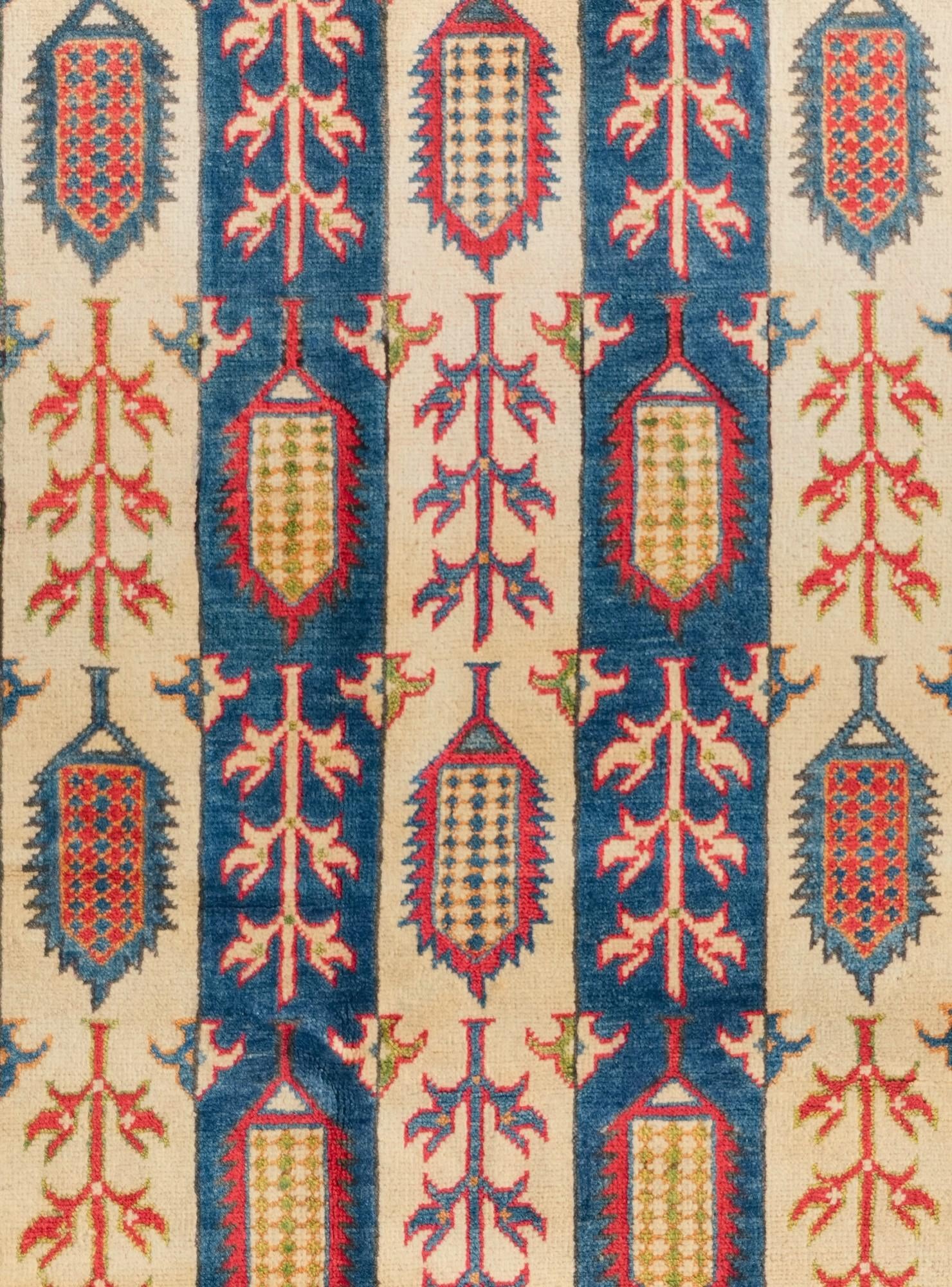 4' 9 x 7' Hand Knotted Kazak Rug