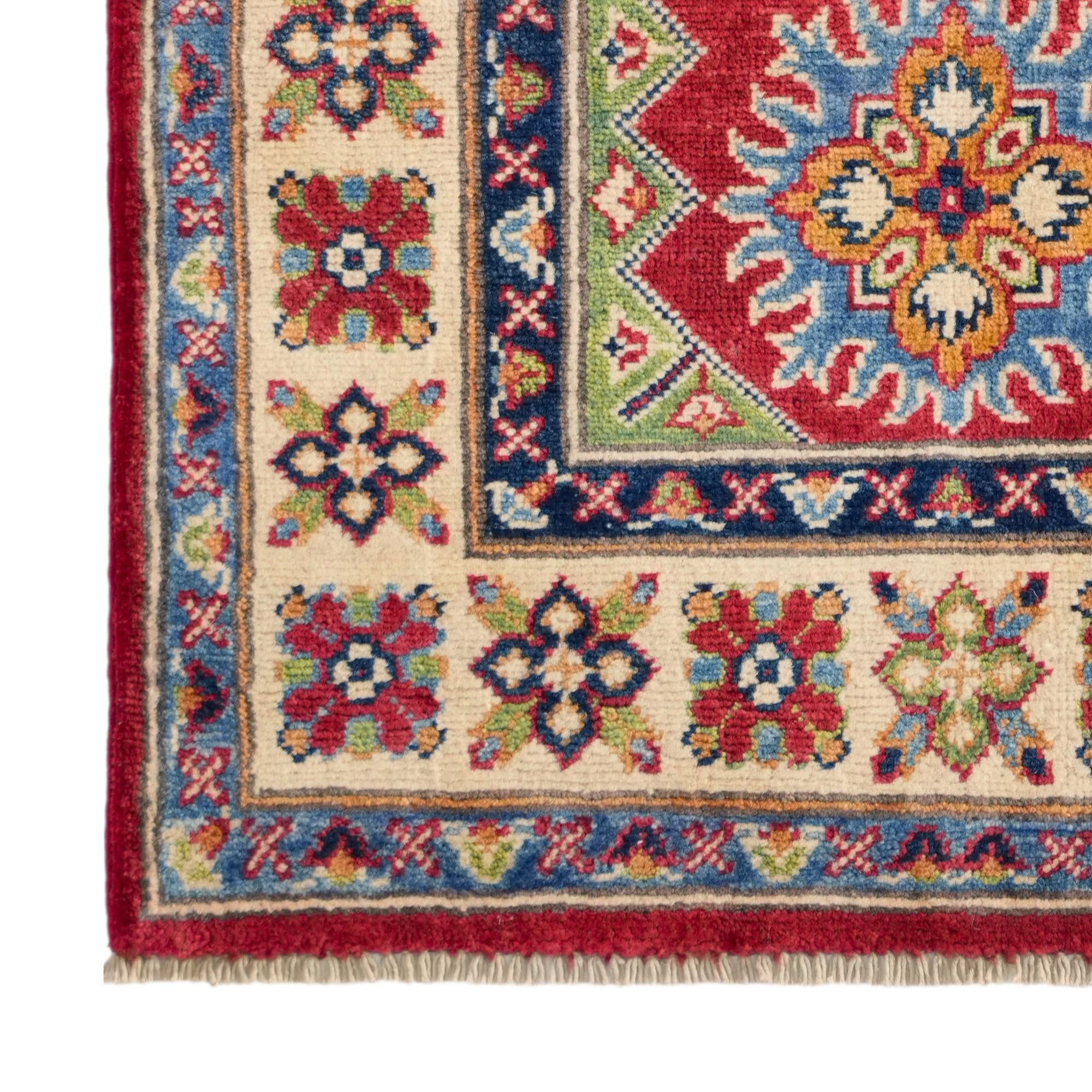 Detail image 7 of 12: 2' 8 x 4' 2 Hand Knotted Kazak Rug