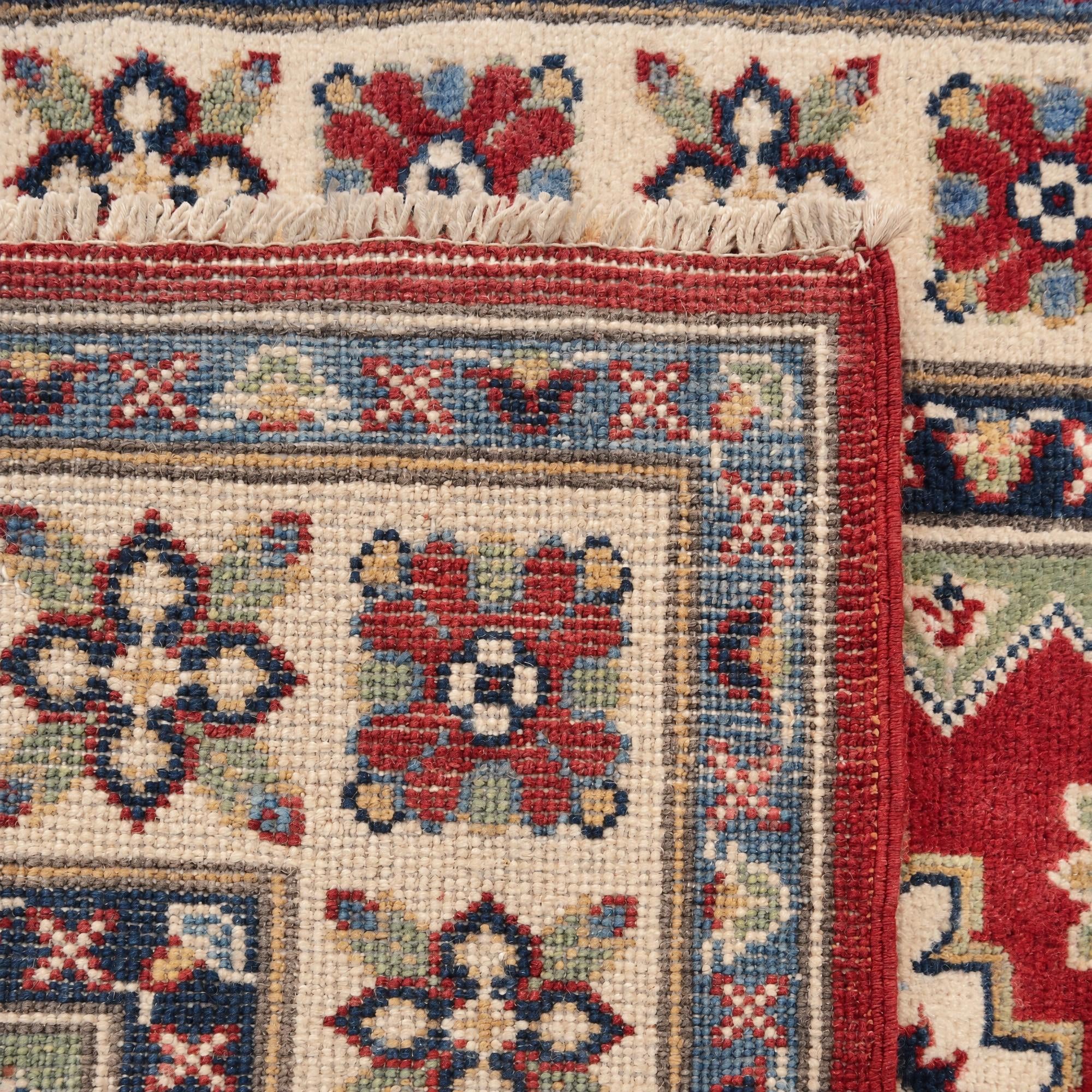 80cm x 125cm Hand Knotted Kazak Rug