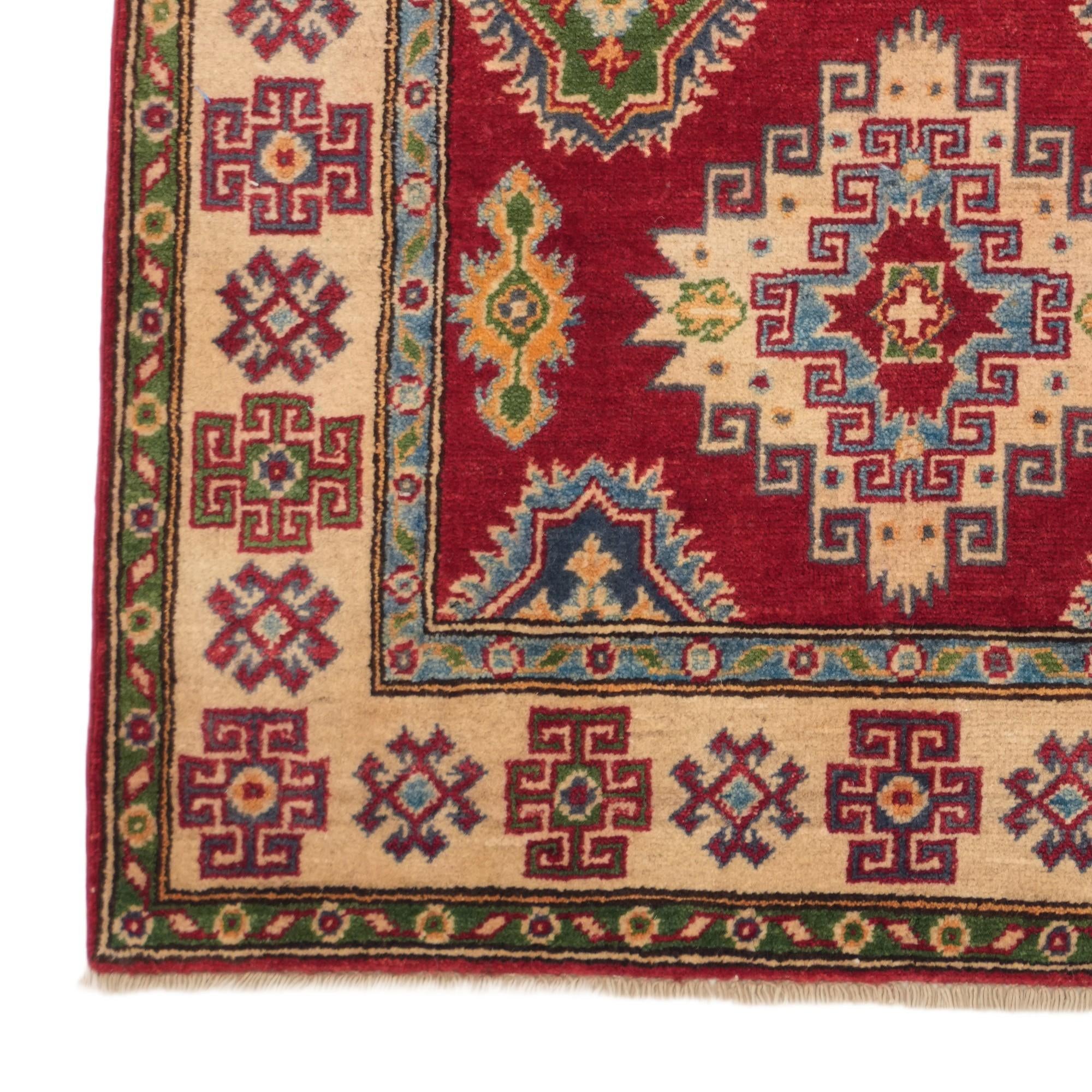 3' 3 x 5' 1 Hand Knotted Kazak Rug