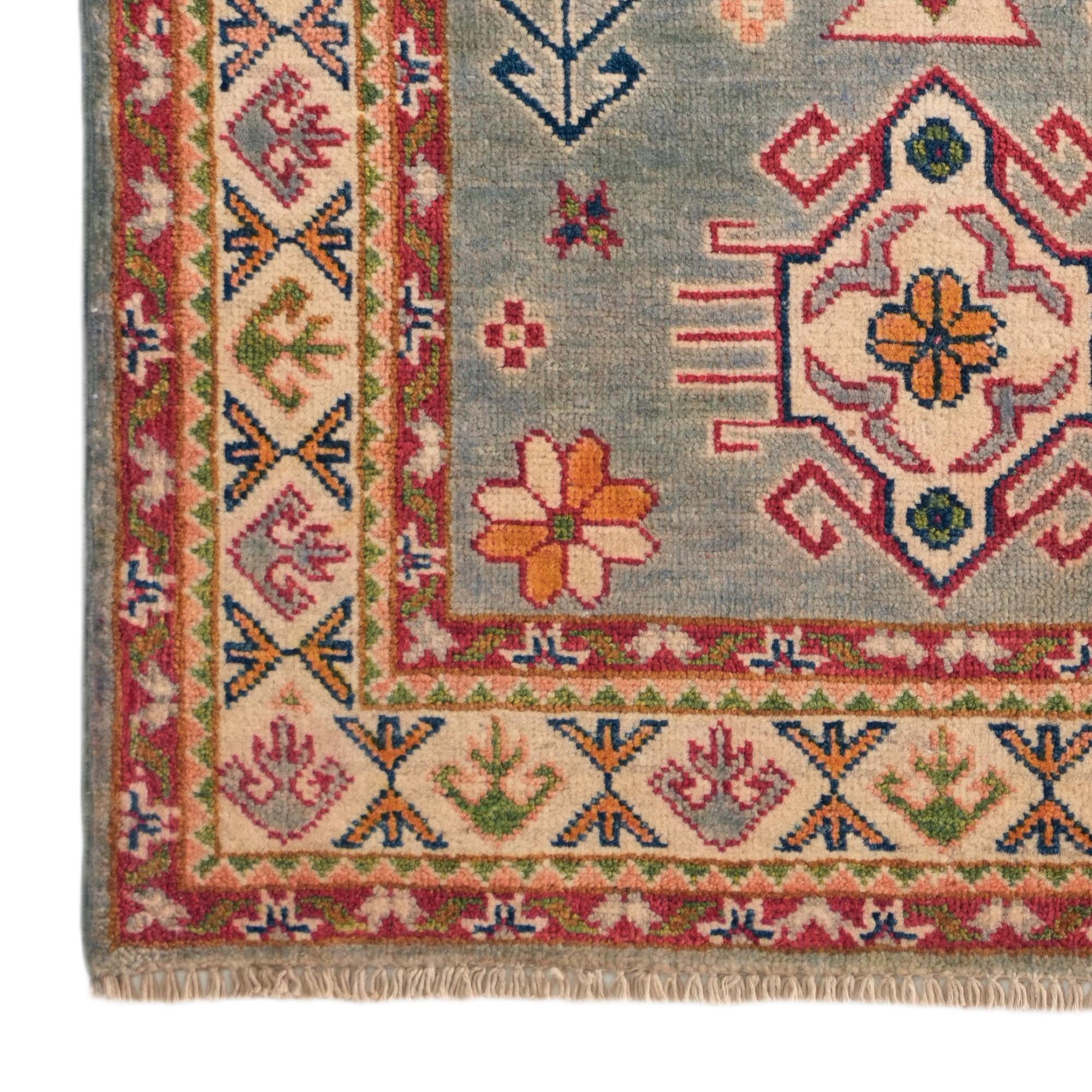 2' 9 x 4' 1 Hand Knotted Kazak Rug