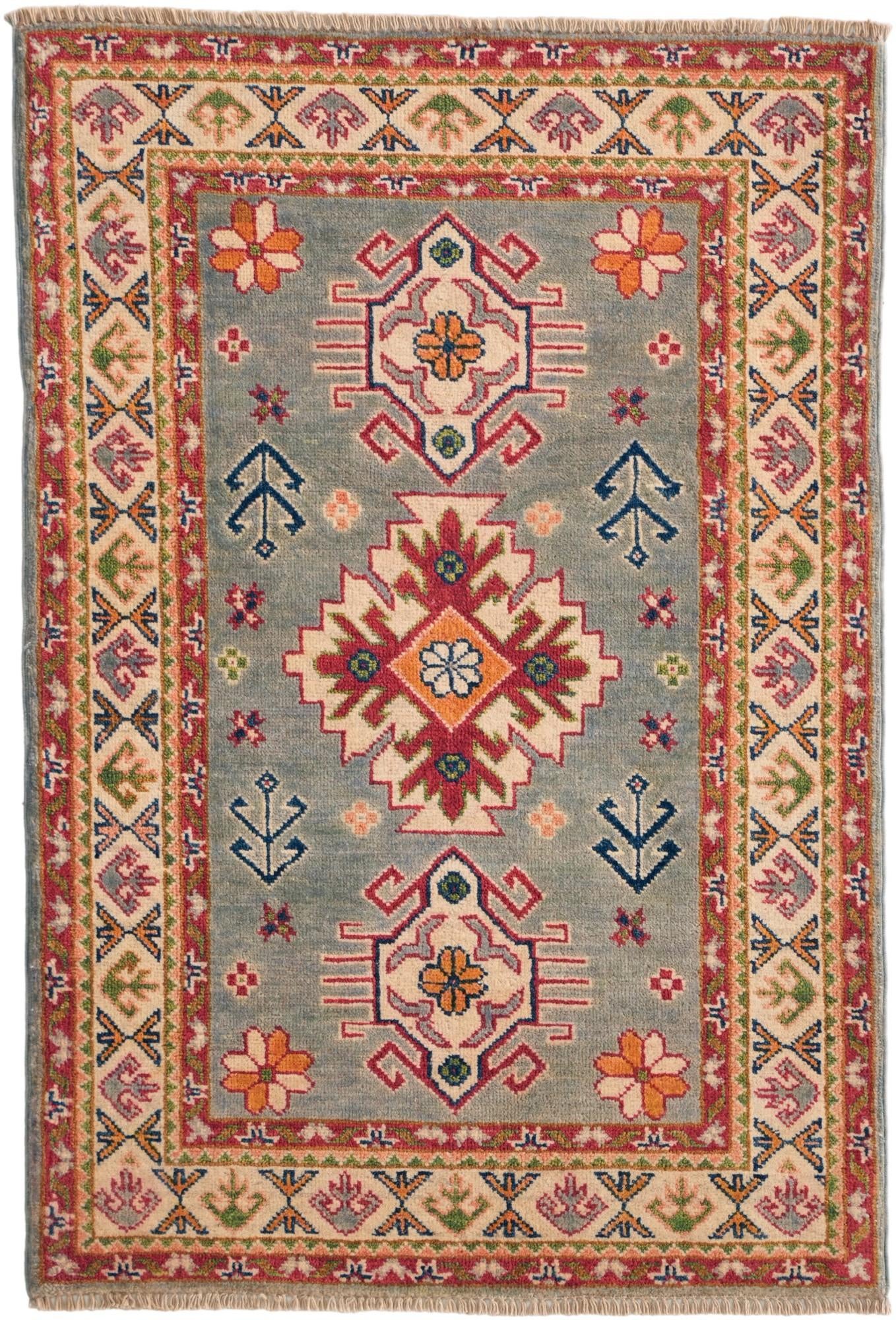 2' 9 x 4' 1 Hand Knotted Kazak Rug