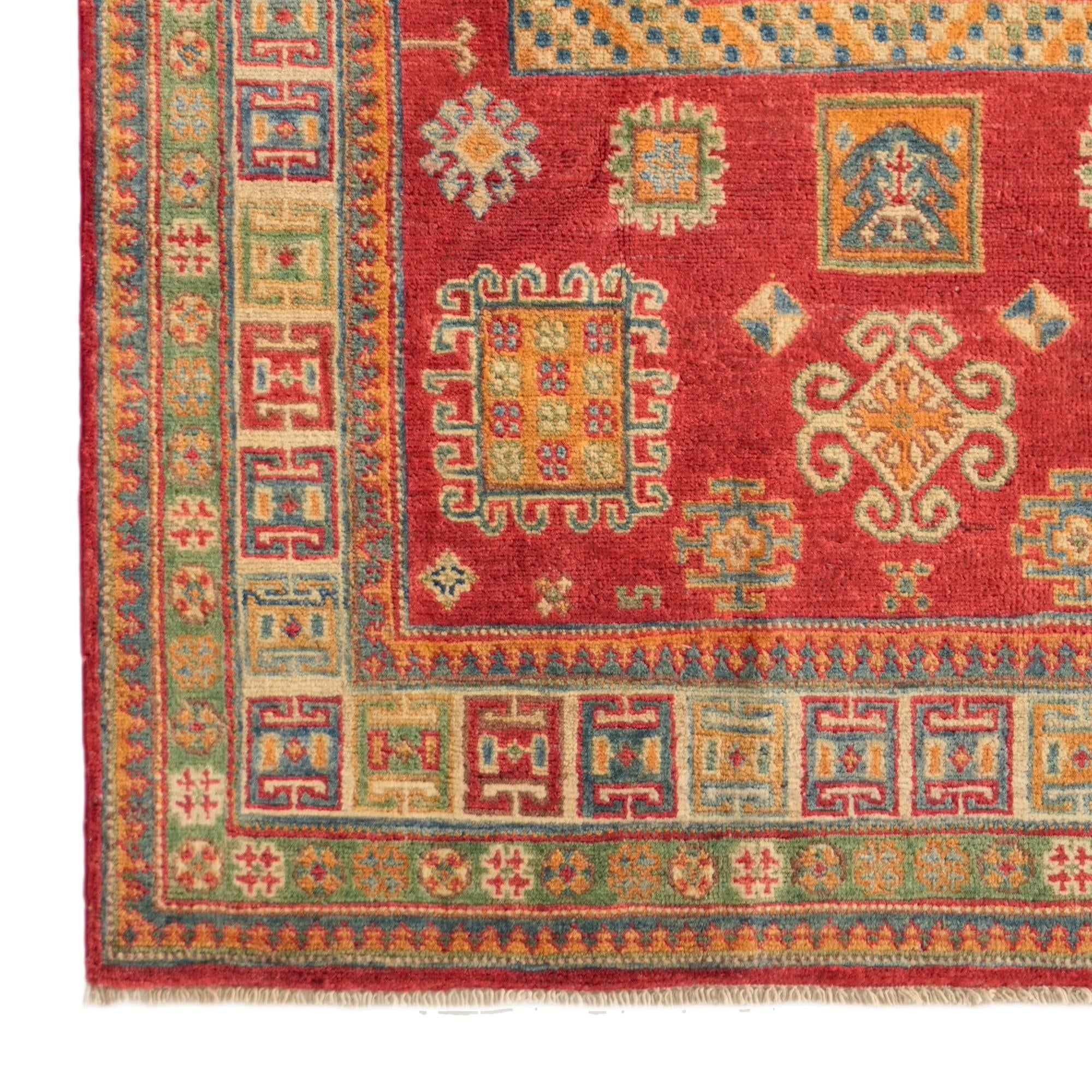 4' x 5' 11 Hand Knotted Kazak Rug