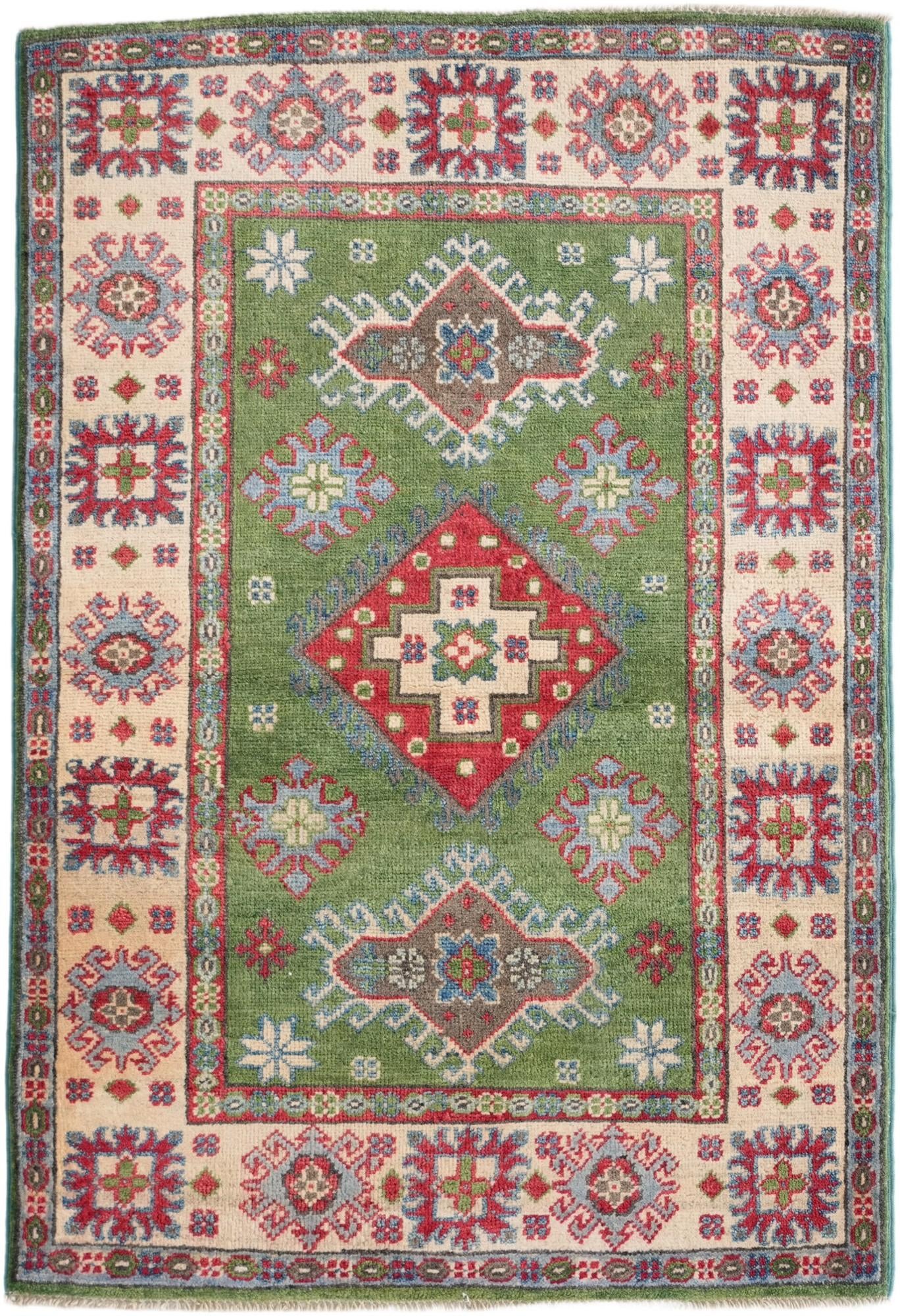2' 10 x 4' 2 Hand Knotted Kazak Rug