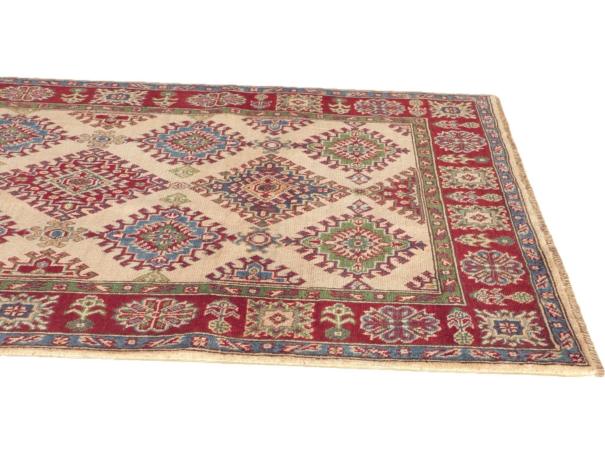 Detail image 5 of 11: 3' 10 x 6' Hand Knotted Kazak Rug