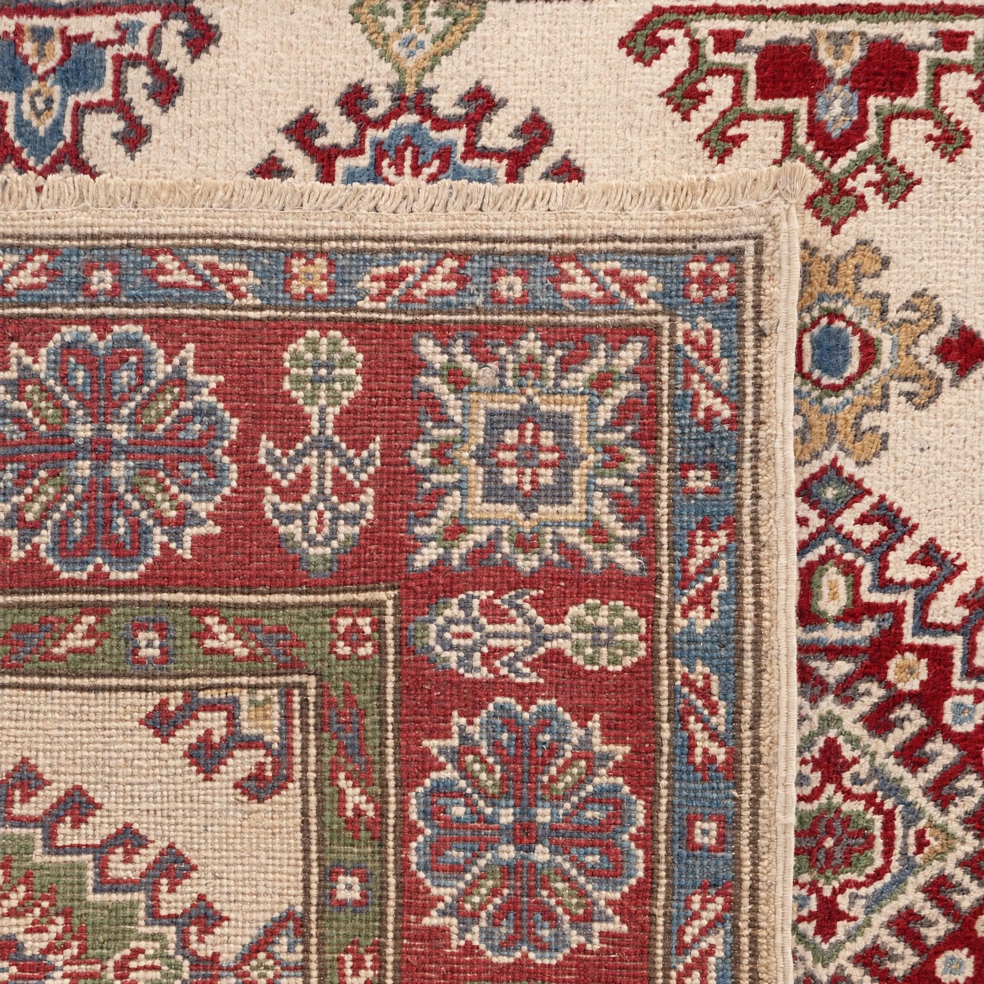 Detail image 11 of 11: 3' 10 x 6' Hand Knotted Kazak Rug