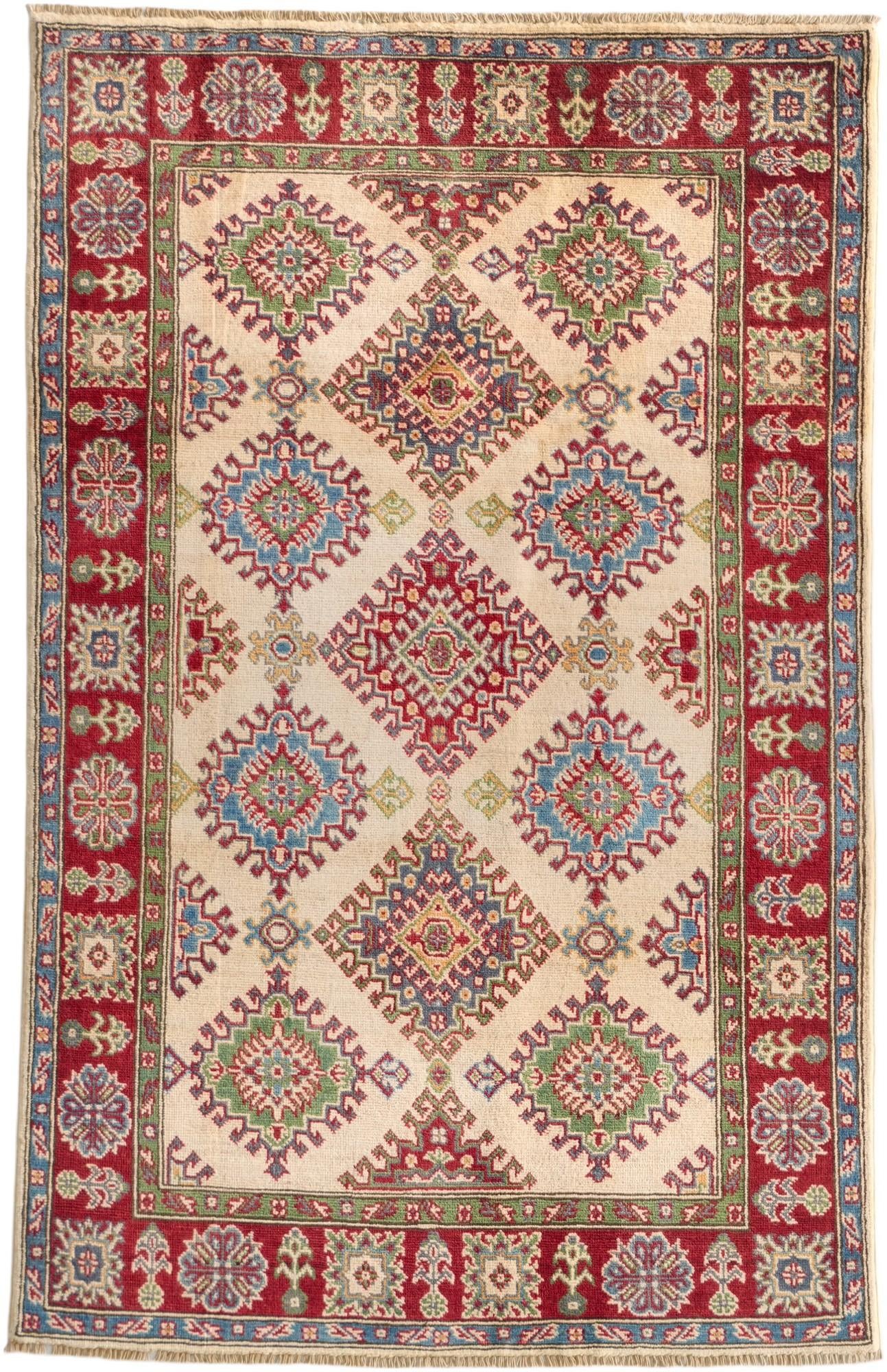Detail image 2 of 11: 3' 10 x 6' Hand Knotted Kazak Rug