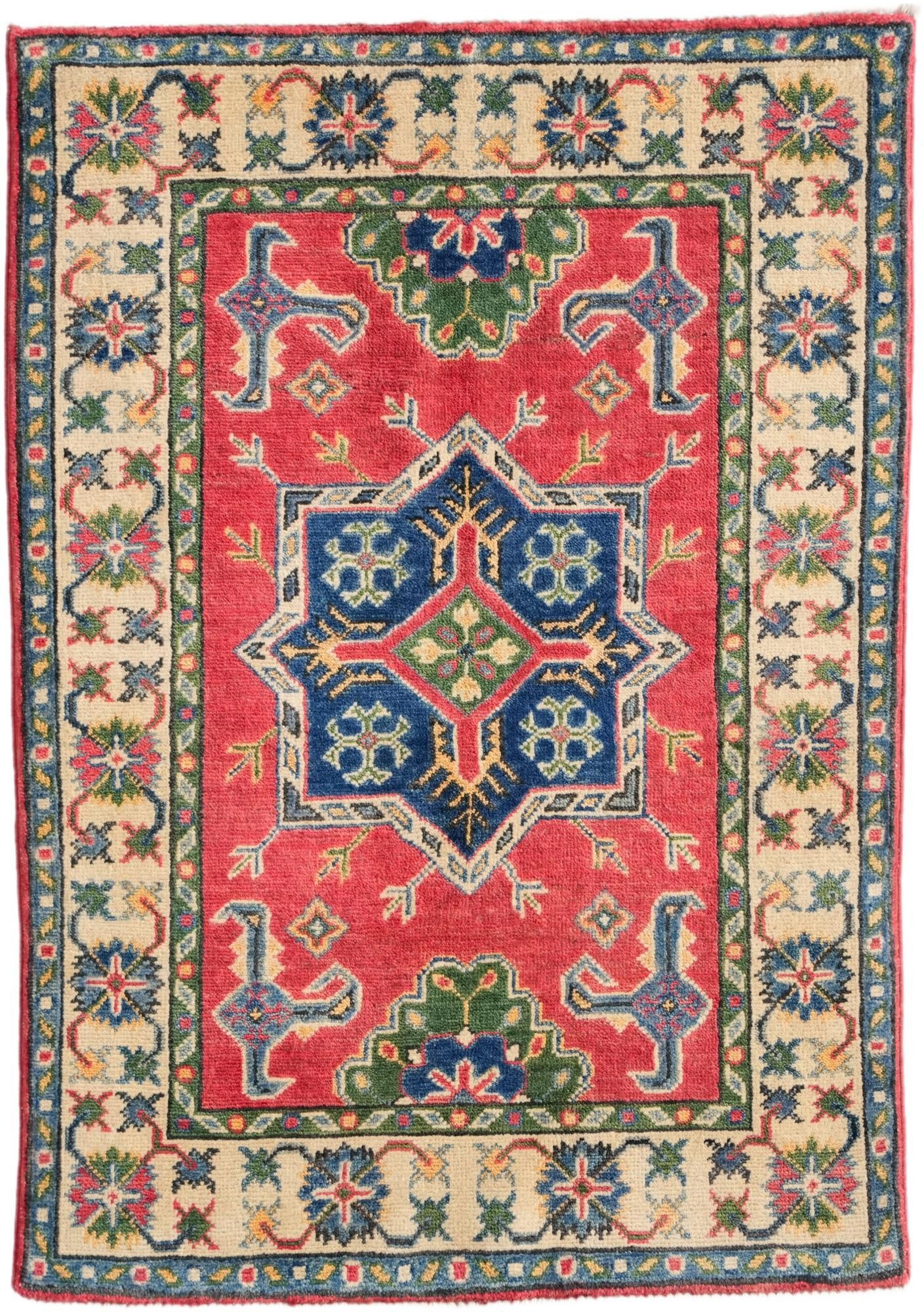 2' 9 x 3' 10 Hand Knotted Kazak Rug