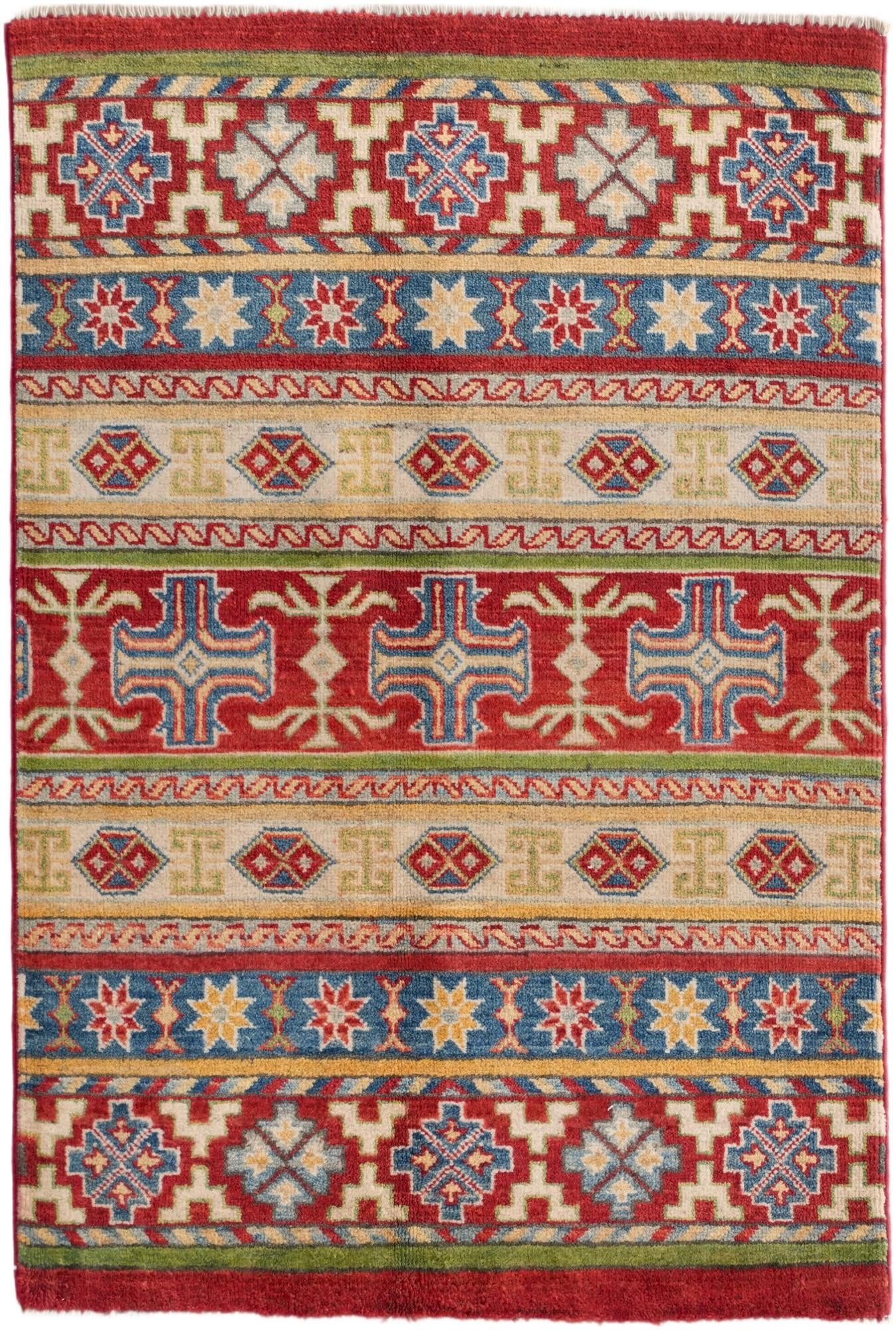 2' 7 x 3' 10 Hand Knotted Kazak Rug