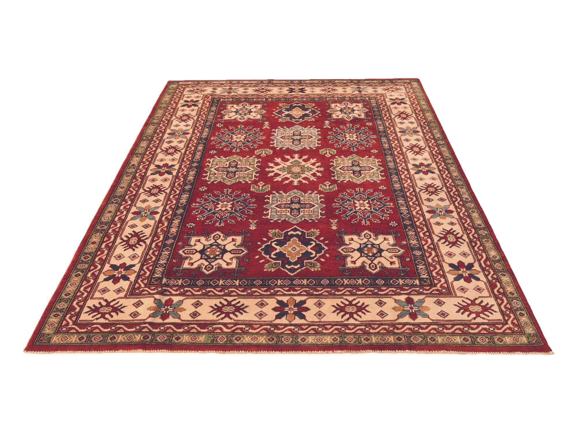 6' 2 x 9' Hand Knotted Kazak Rug
