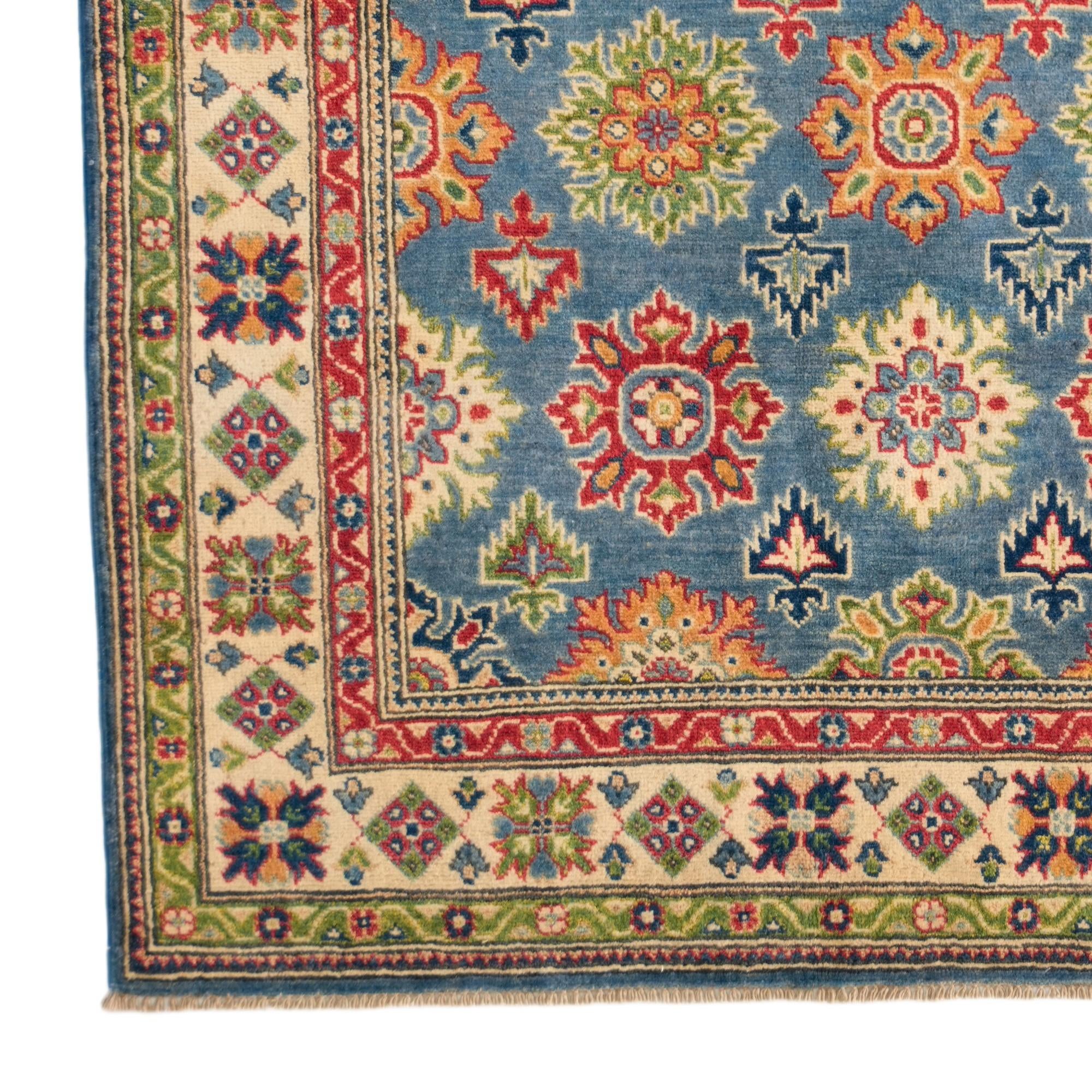 4' 11 x 6' 8 Hand Knotted Kazak Rug