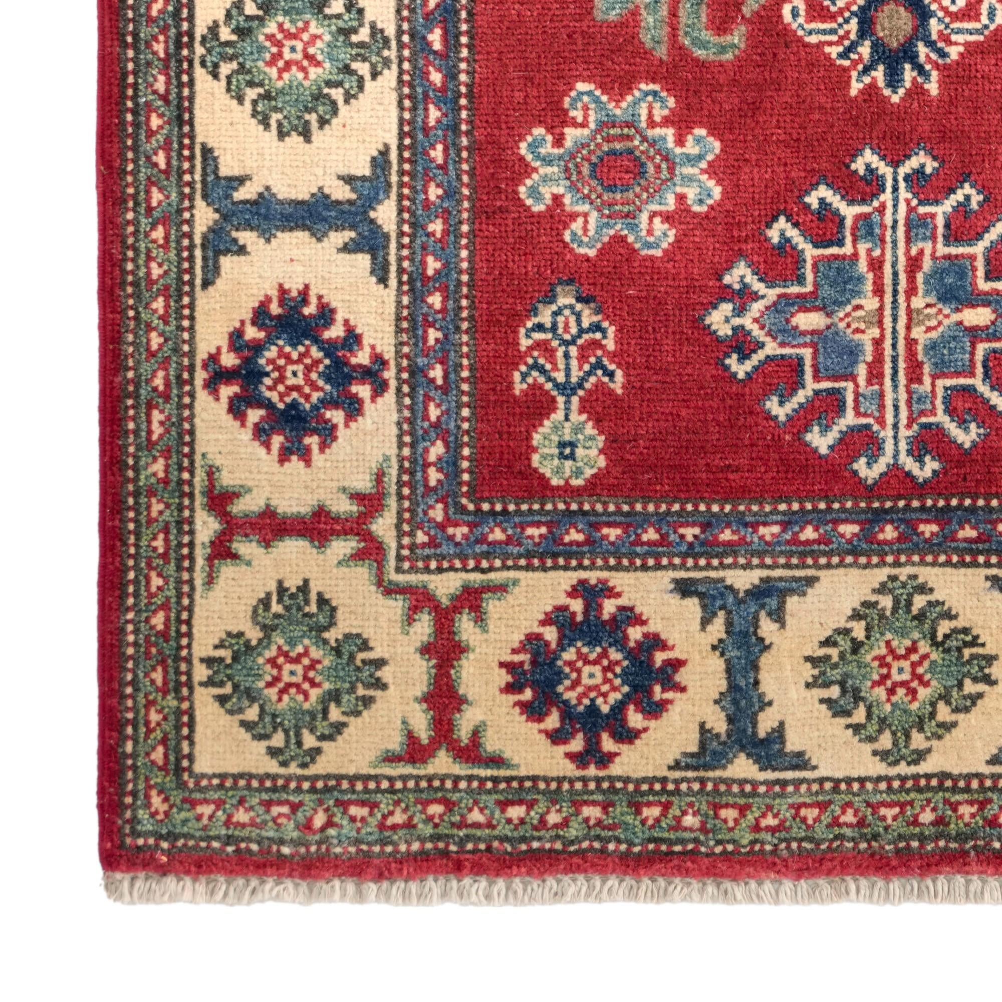 2' 9 x 4' 1 Hand Knotted Kazak Rug