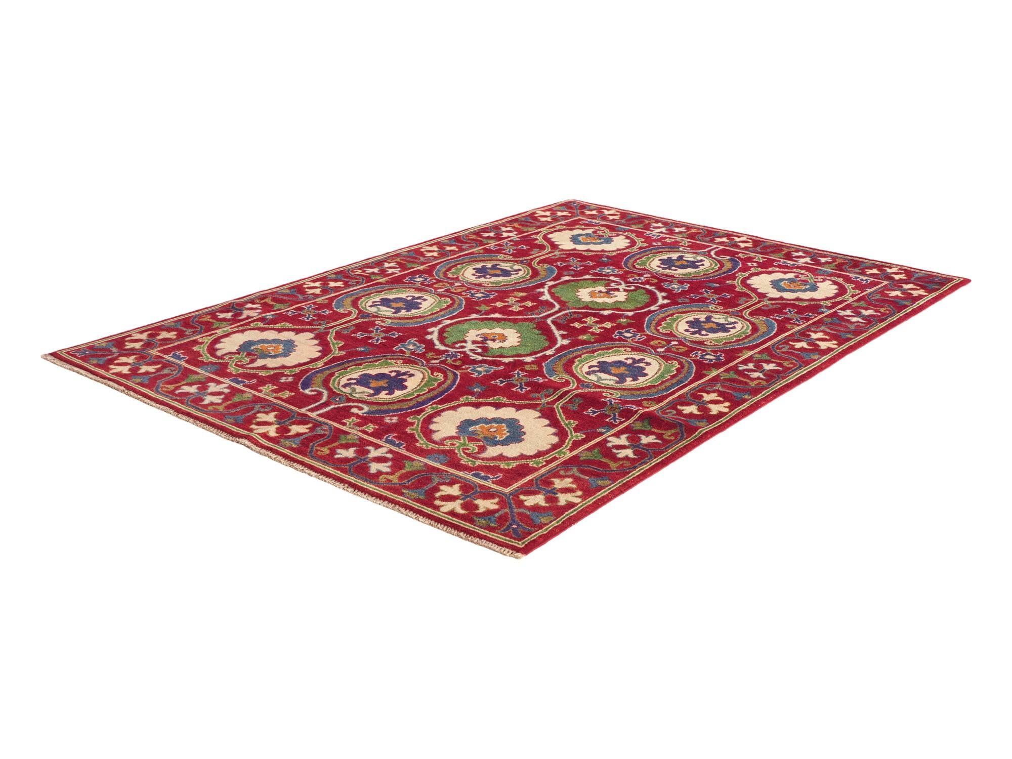 Detail image 4 of 12: 5' 1 x 7' Hand Knotted Kazak Rug