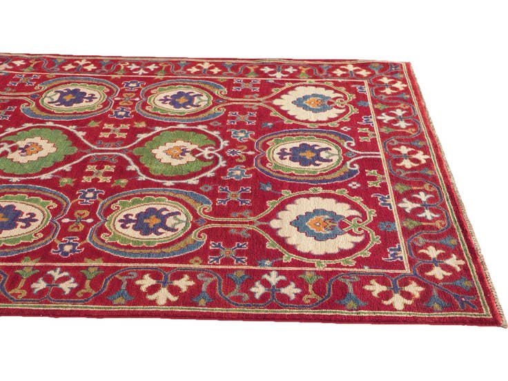 Detail image of 155cm x 215cm anudado a mano Kazak Alfombra