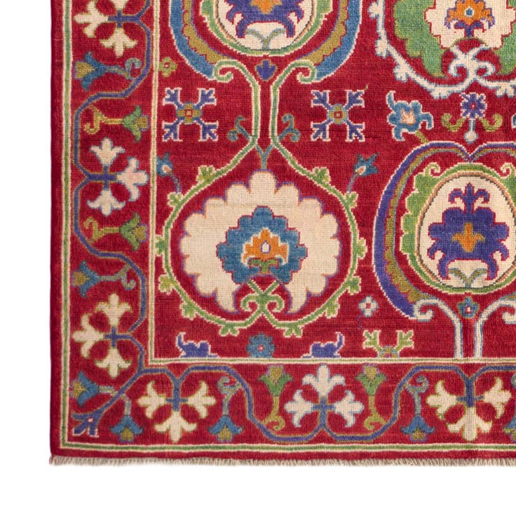 Detail image of 155cm x 215cm anudado a mano Kazak Alfombra