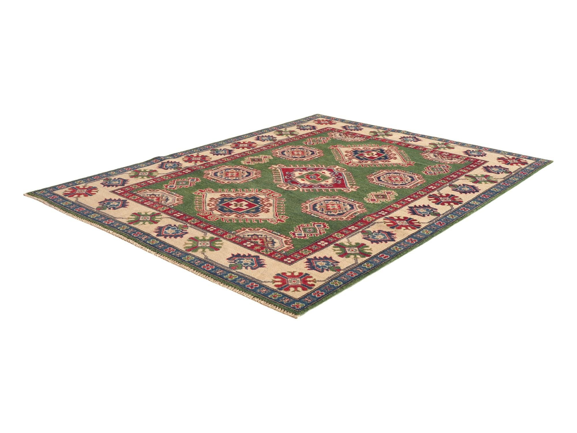 Detail image 4 of 11: 5' 1 x 6' 10 Hand Knotted Kazak Rug