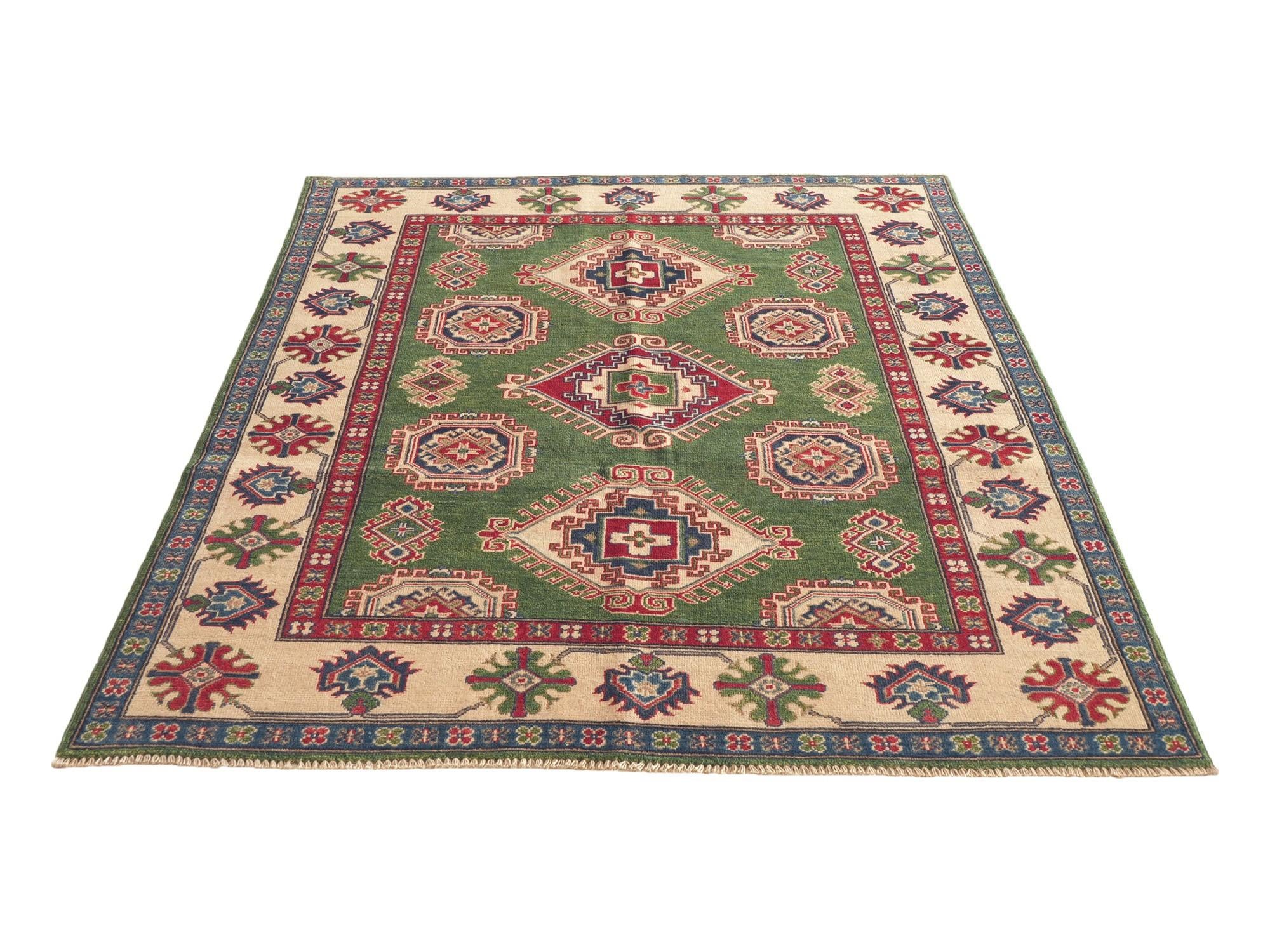 Detail image 5 of 11: 5' 1 x 6' 10 Hand Knotted Kazak Rug