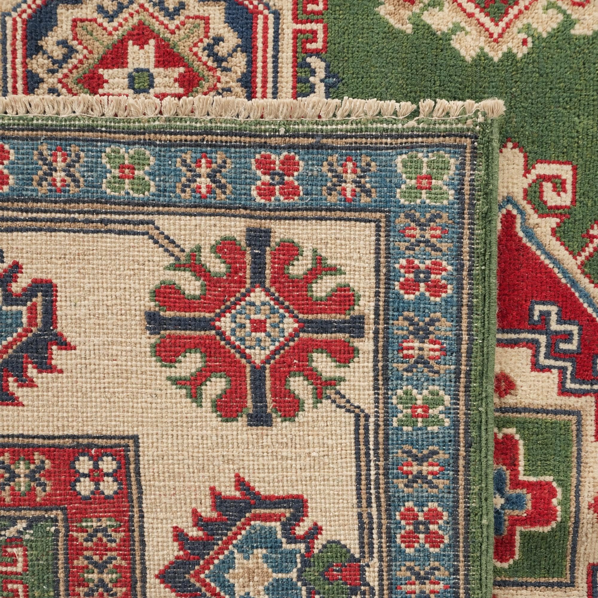 Detail image 11 of 11: 5' 1 x 6' 10 Hand Knotted Kazak Rug