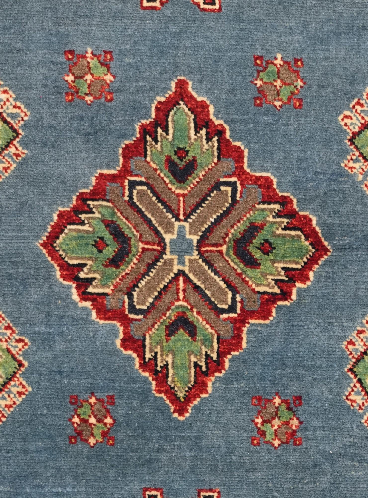 3' 4 x 5' 2 Hand Knotted Kazak Rug
