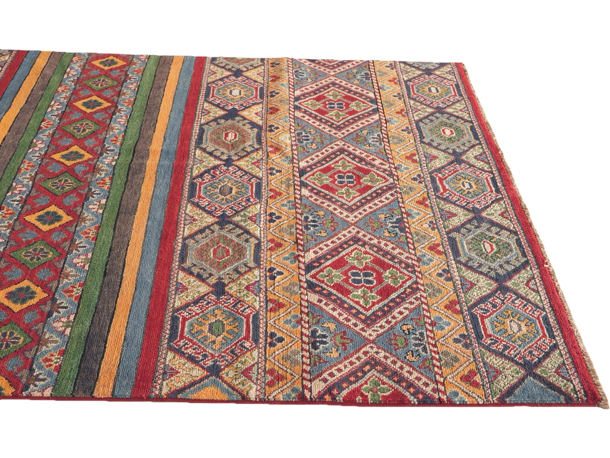 Detail image 6 of 12: 5' x 6' 8 Hand Knotted Kazak Rug