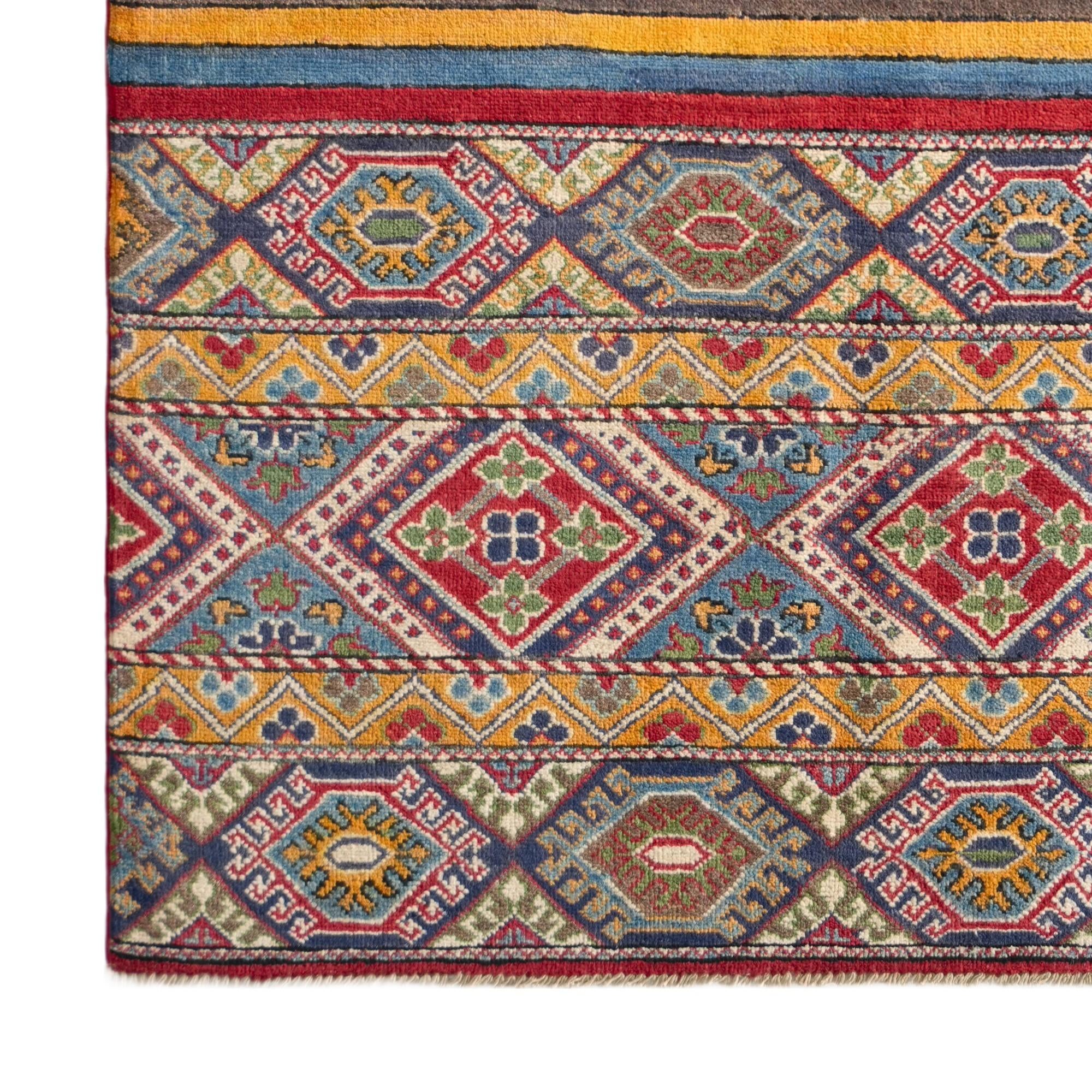 Detail image 7 of 12: 5' x 6' 8 Hand Knotted Kazak Rug