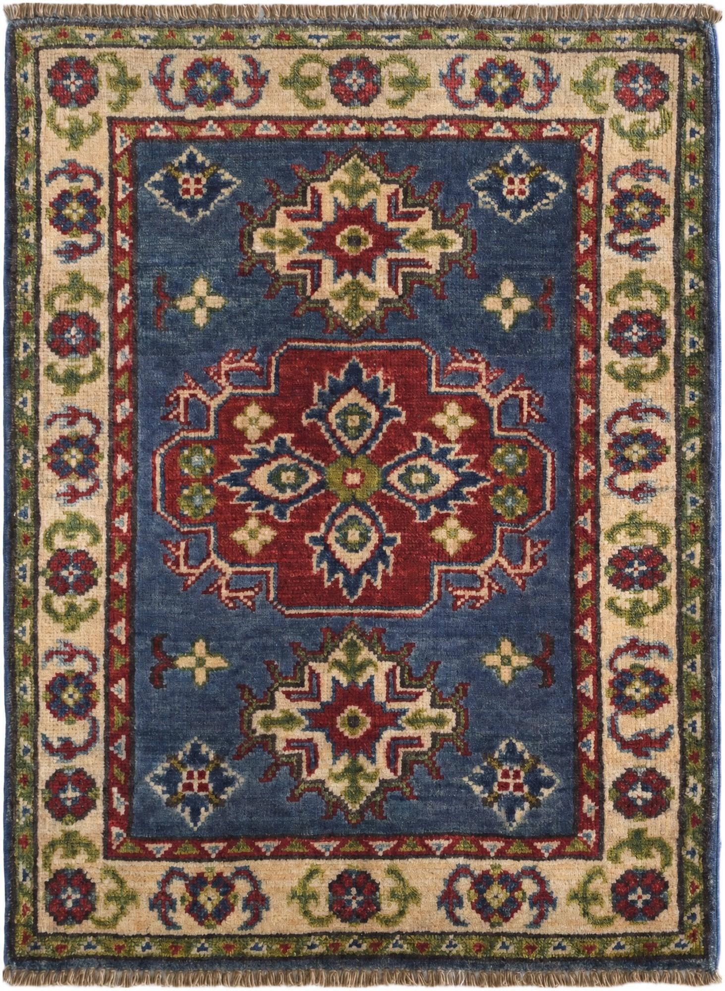 2' 2 x 2' 11 Hand Knotted Kazak Rug