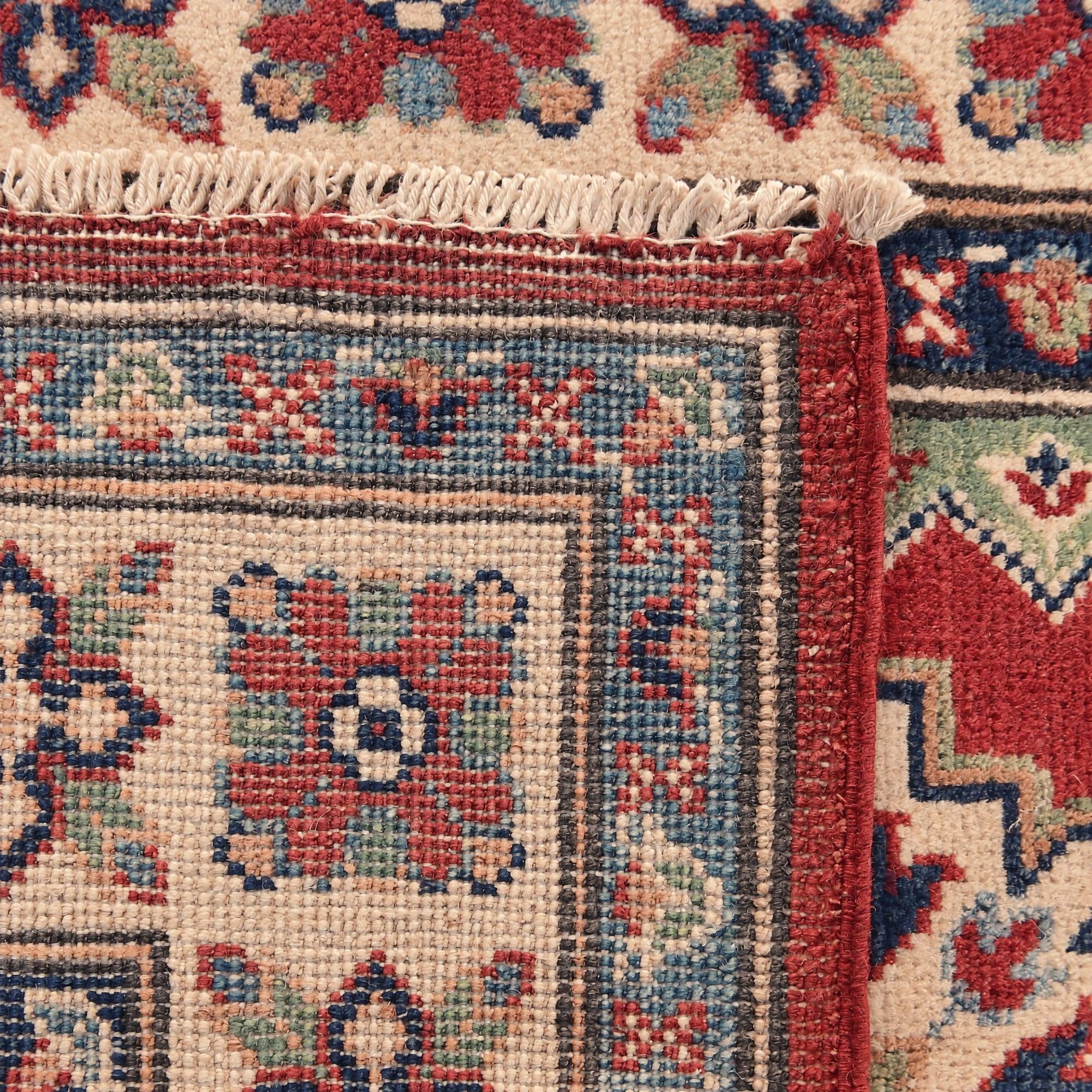80cm x 125cm Hand Knotted Kazak Rug