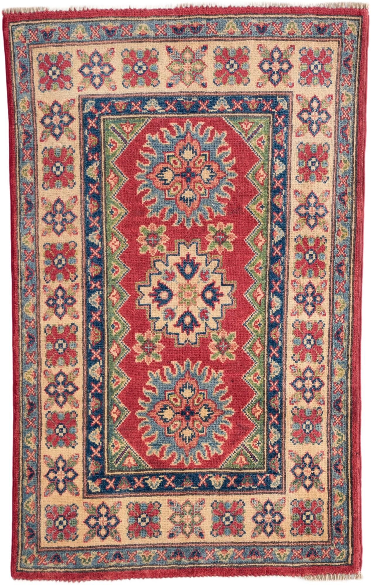2' 7 x 4' 1 Hand Knotted Kazak Rug