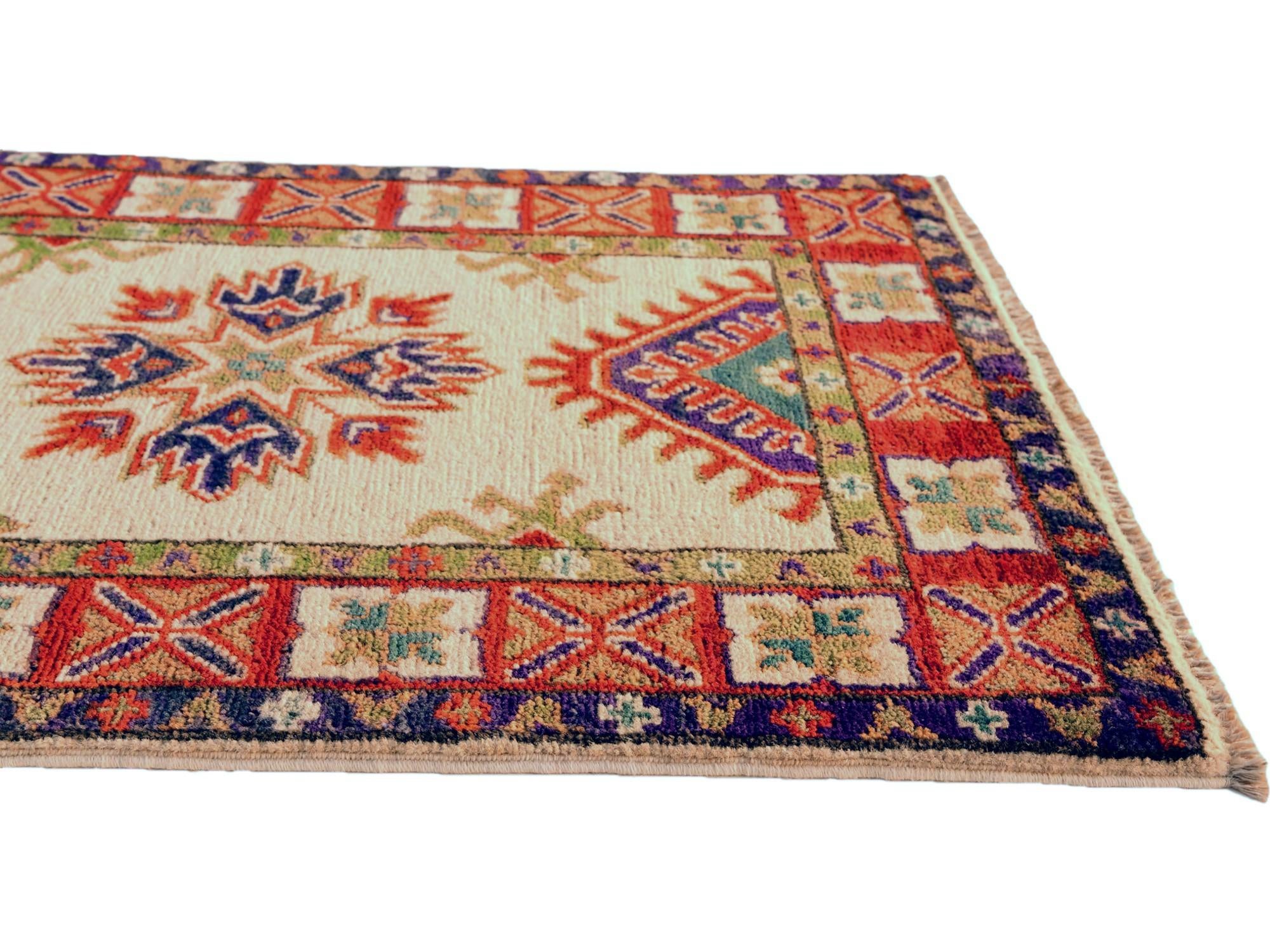 1' 10 x 2' 9 Hand Knotted Kazak Rug