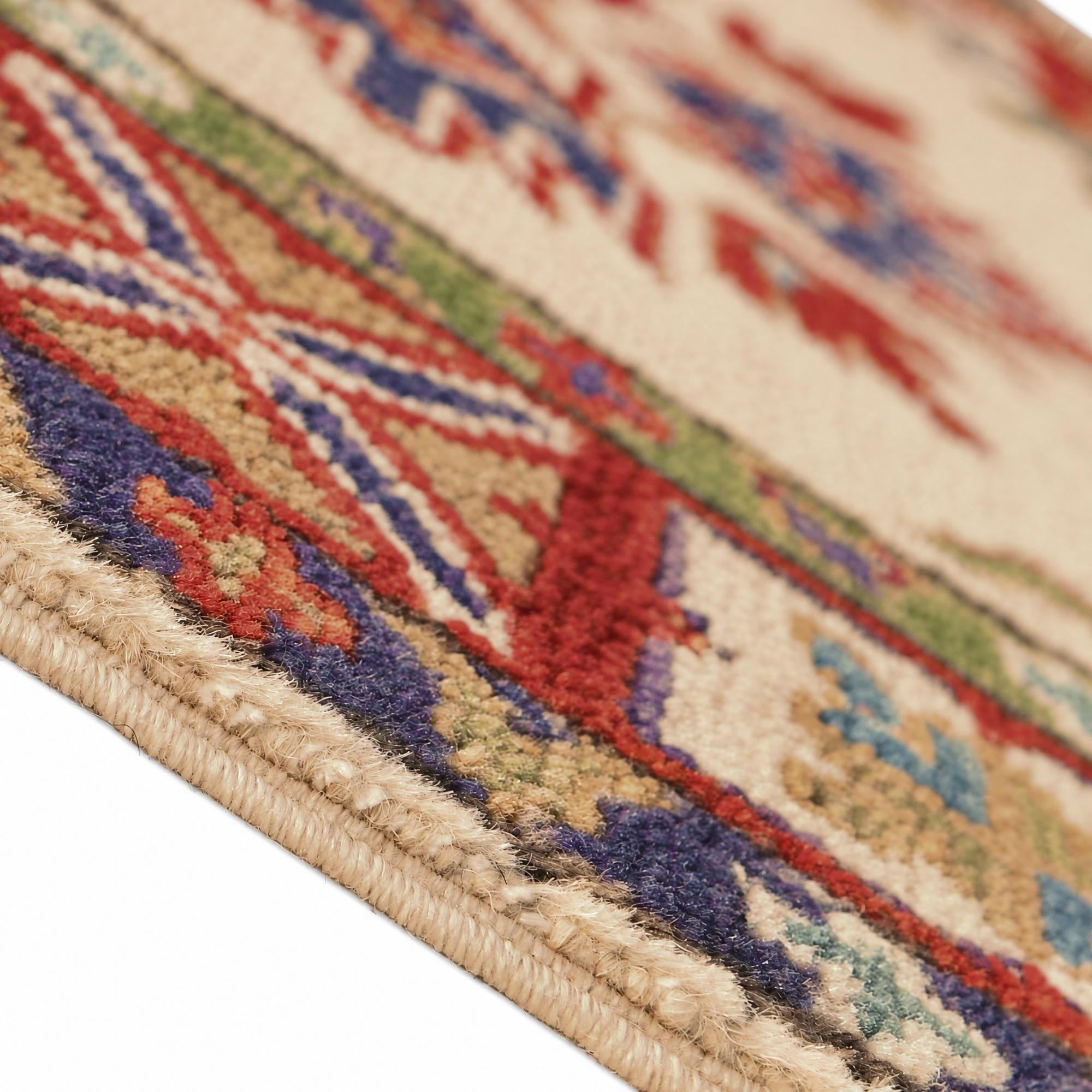 55cm x 85cm Hand Knotted Kazak Rug
