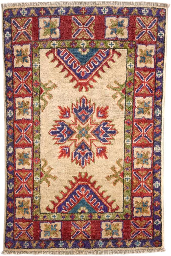 1' 10 x 2' 9 Hand Knotted Kazak Rug