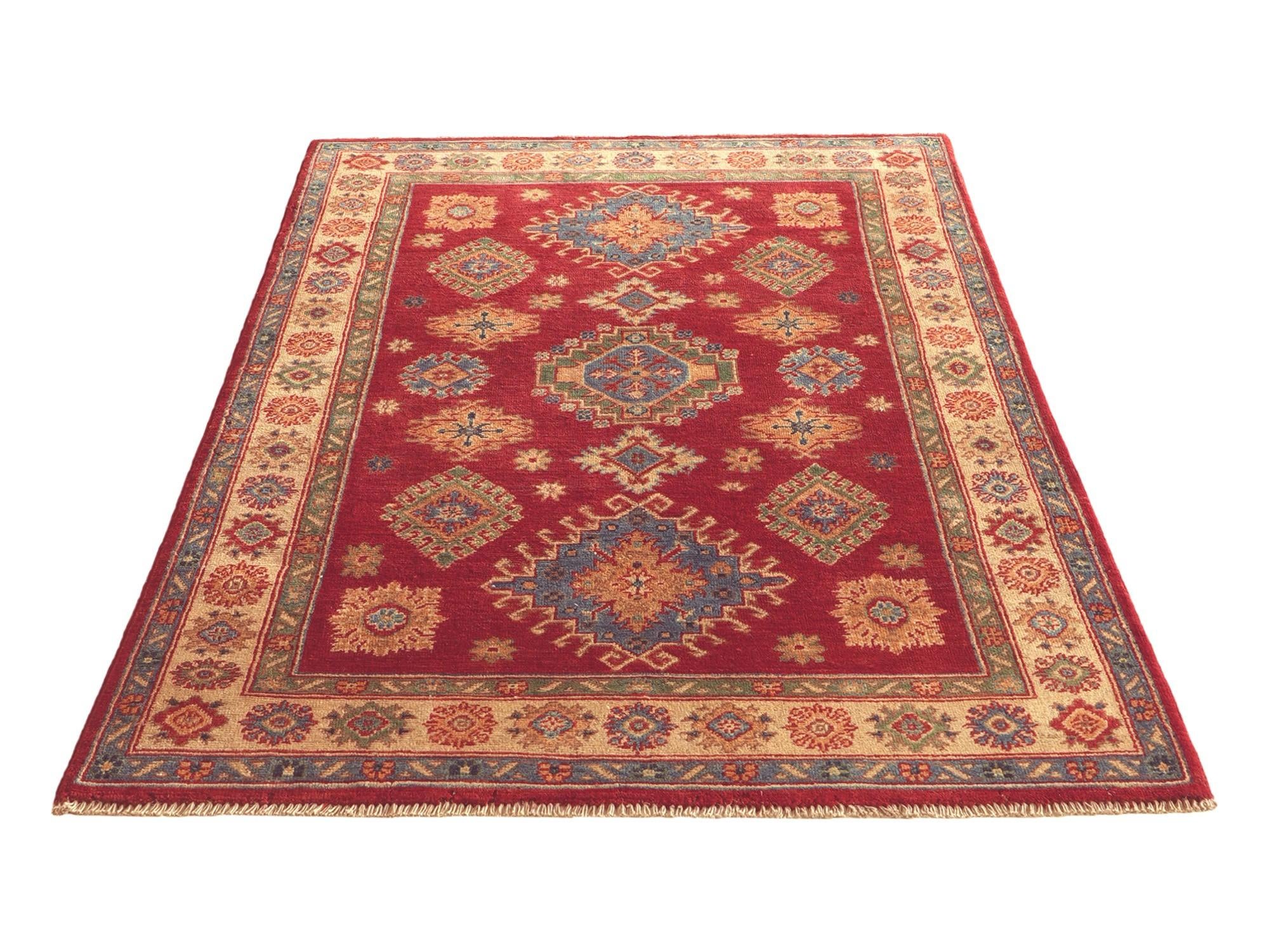 Detail image 5 of 10: 3' 10 x 5' 10 Hand Knotted Kazak Rug