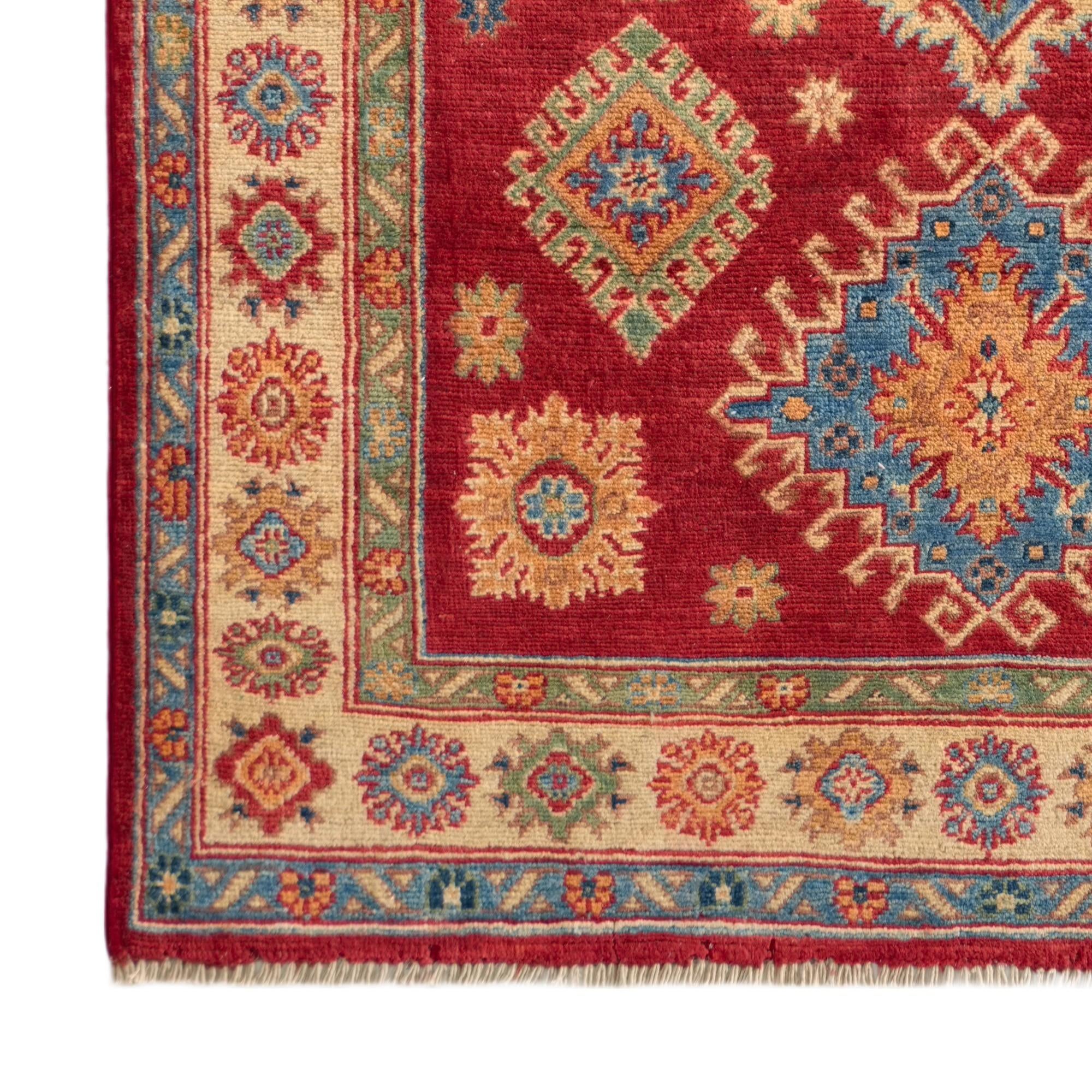 Detail image 7 of 10: 3' 10 x 5' 10 Hand Knotted Kazak Rug