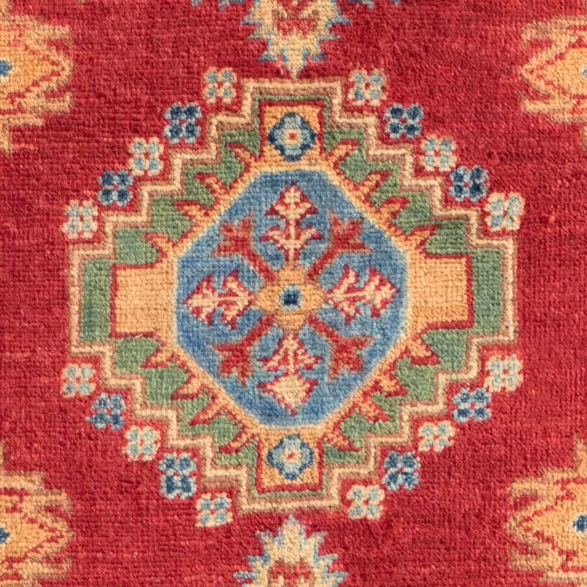 Detail image 10 of 10: 3' 10 x 5' 10 Hand Knotted Kazak Rug